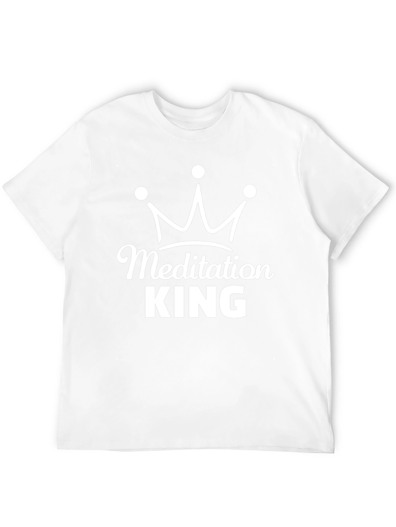 Camiseta Hombre Negra - Meditación King