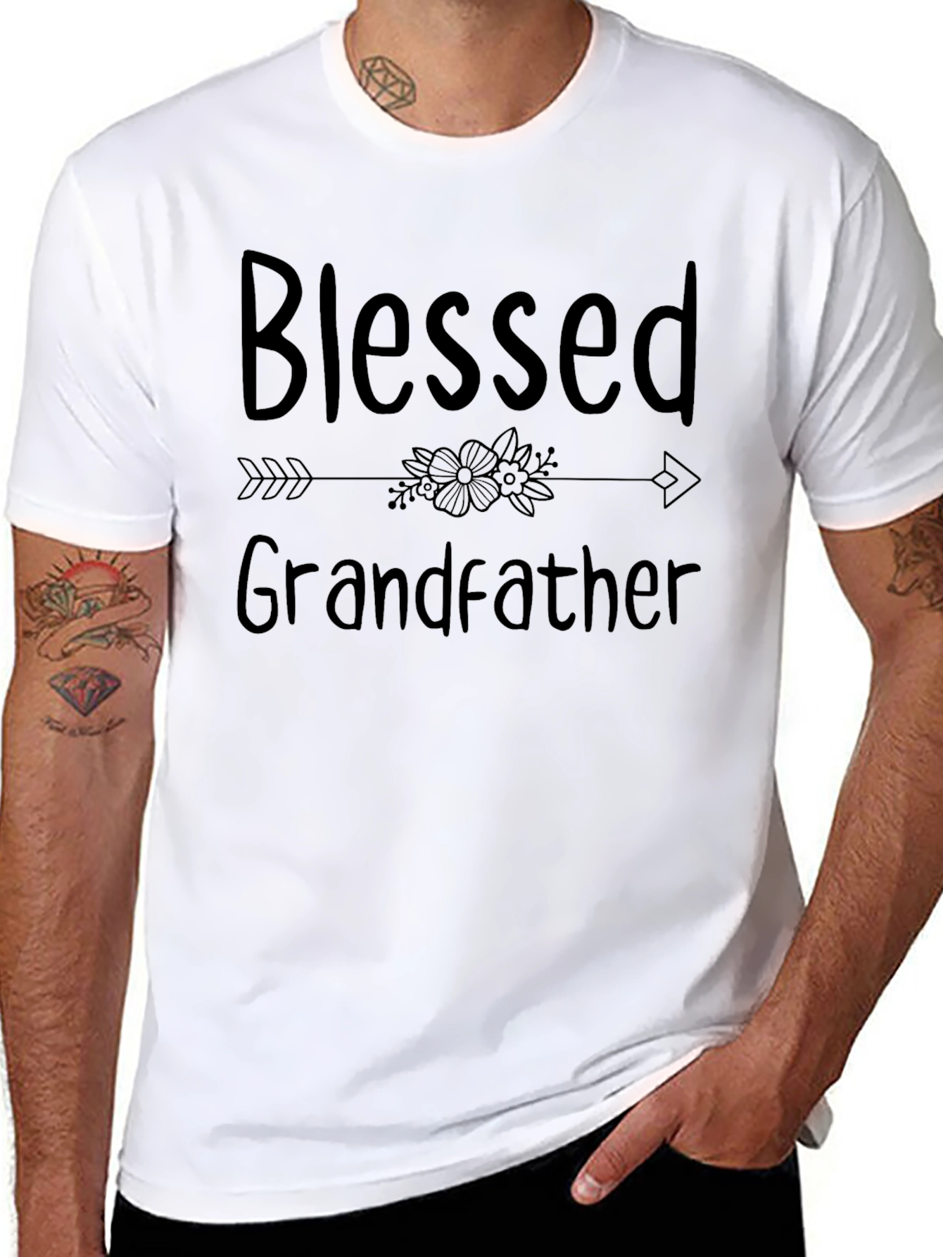 Camiseta Negra Blessed Grandfather