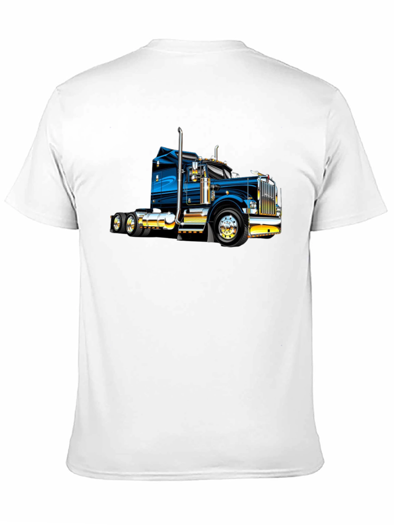 Camiseta Negra con Diseño de Camión Clásico