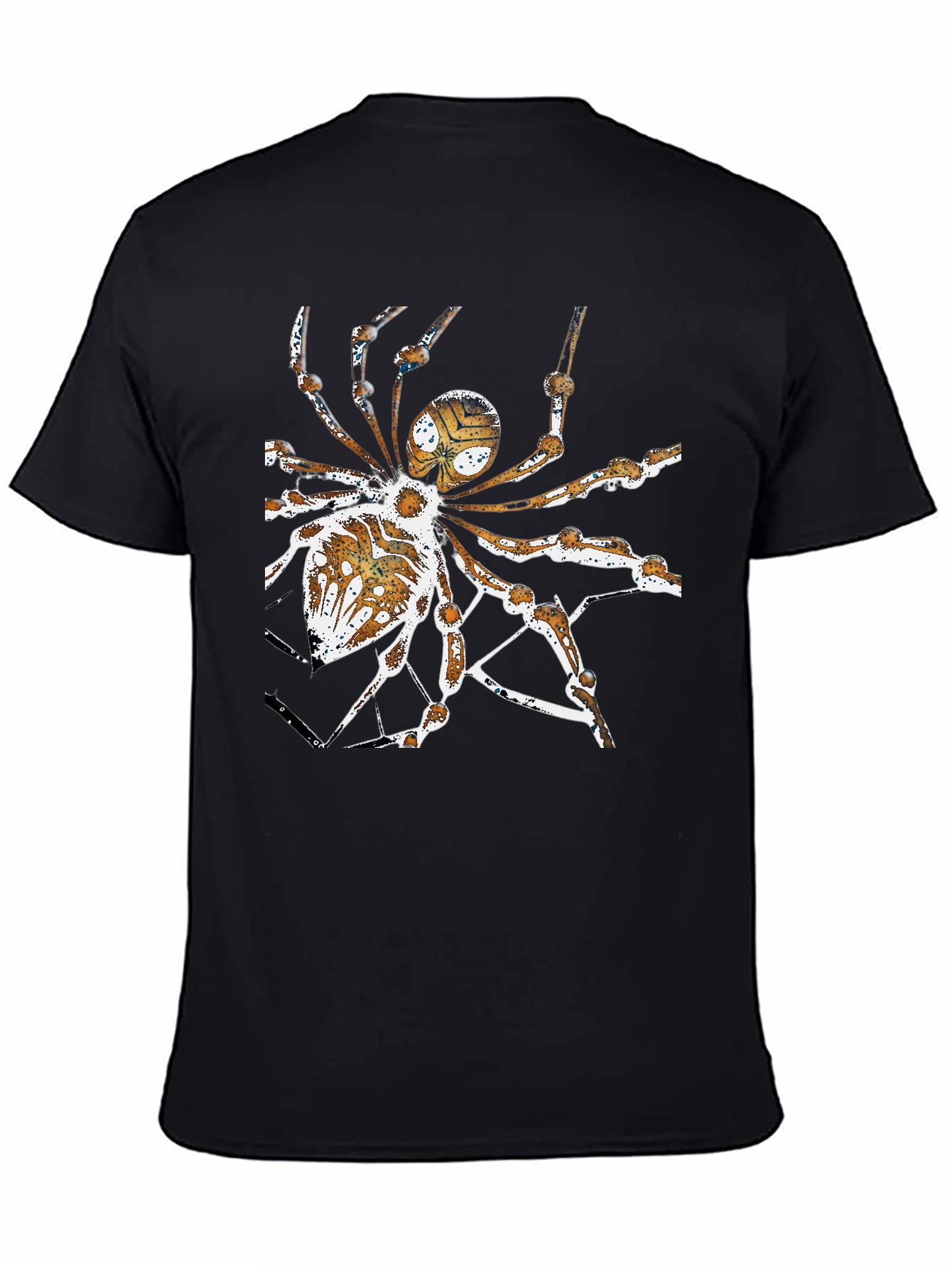 Camiseta Negra con Diseño de Araña