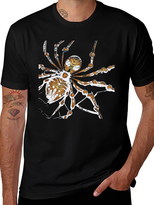 Camiseta Negra con Diseño de Araña