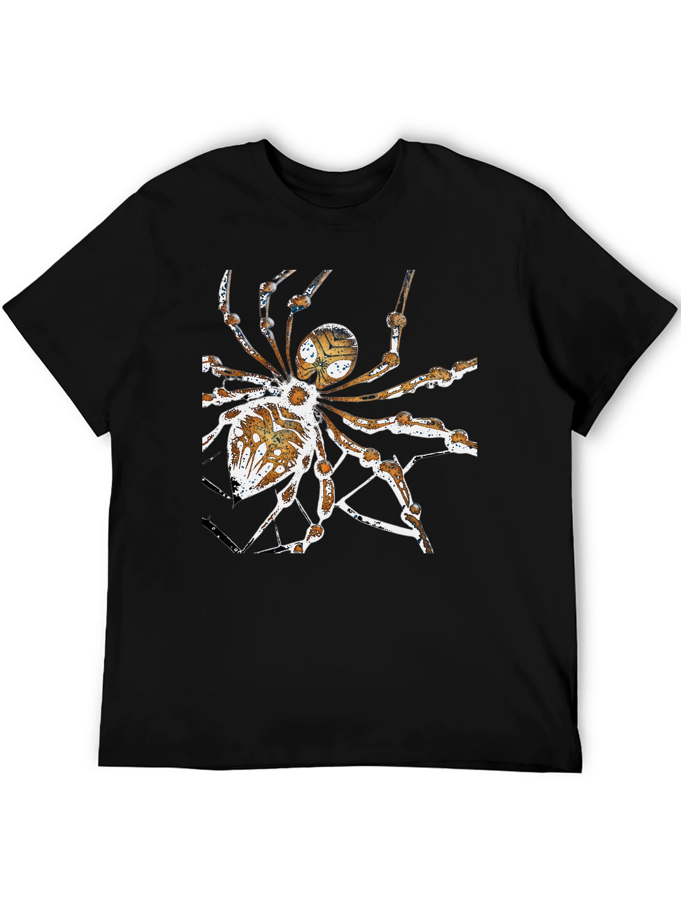 Camiseta Negra con Diseño de Araña