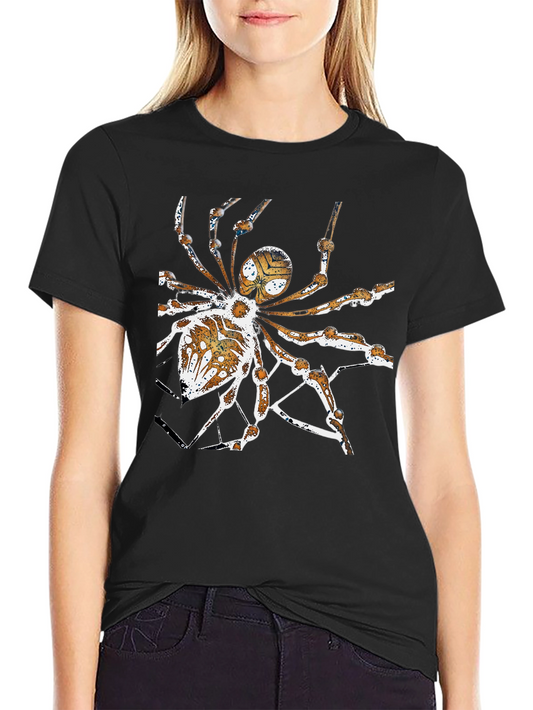 Camiseta Negra con Diseño de Araña