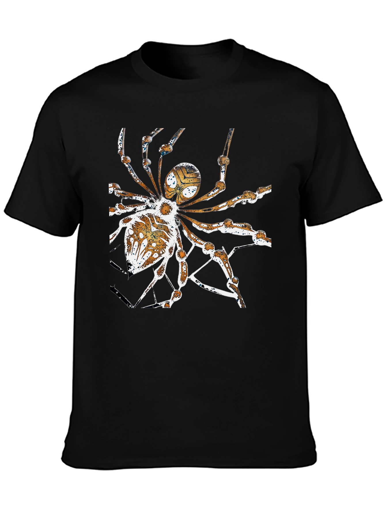 Camiseta Negra con Diseño de Araña