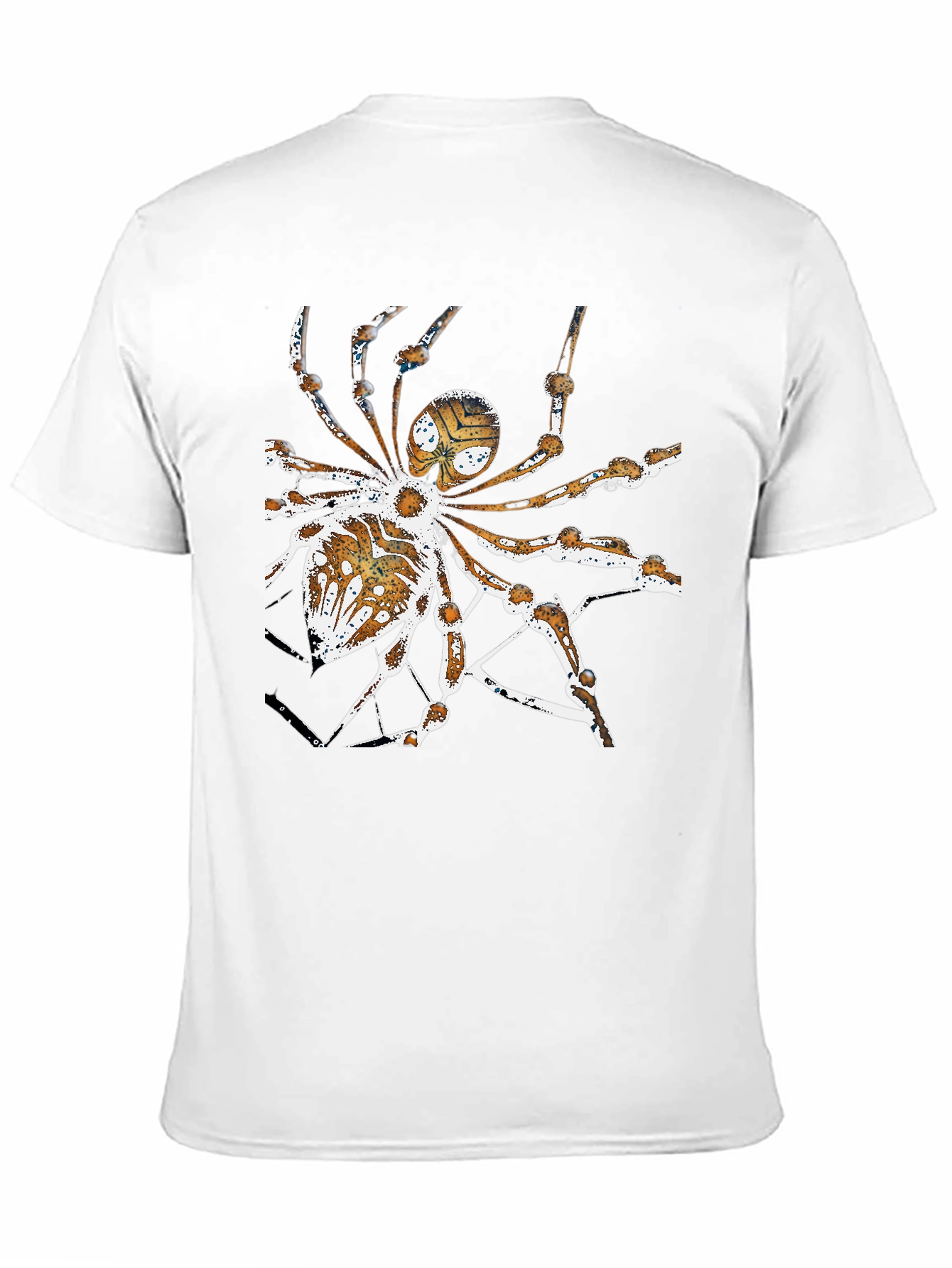 Camiseta Negra con Diseño de Araña