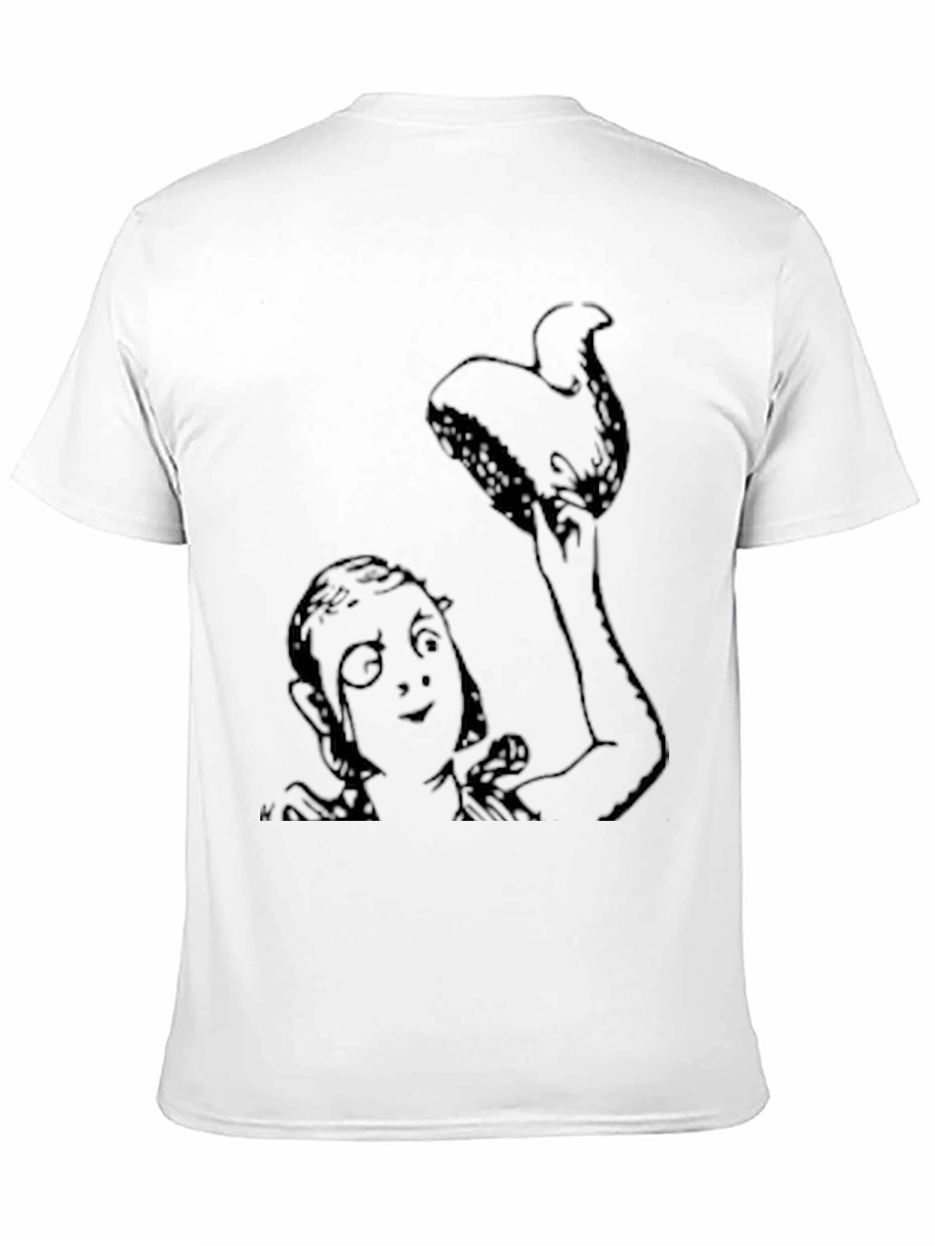 Camiseta Negra Hombre Diseño Gráfico Humorístico