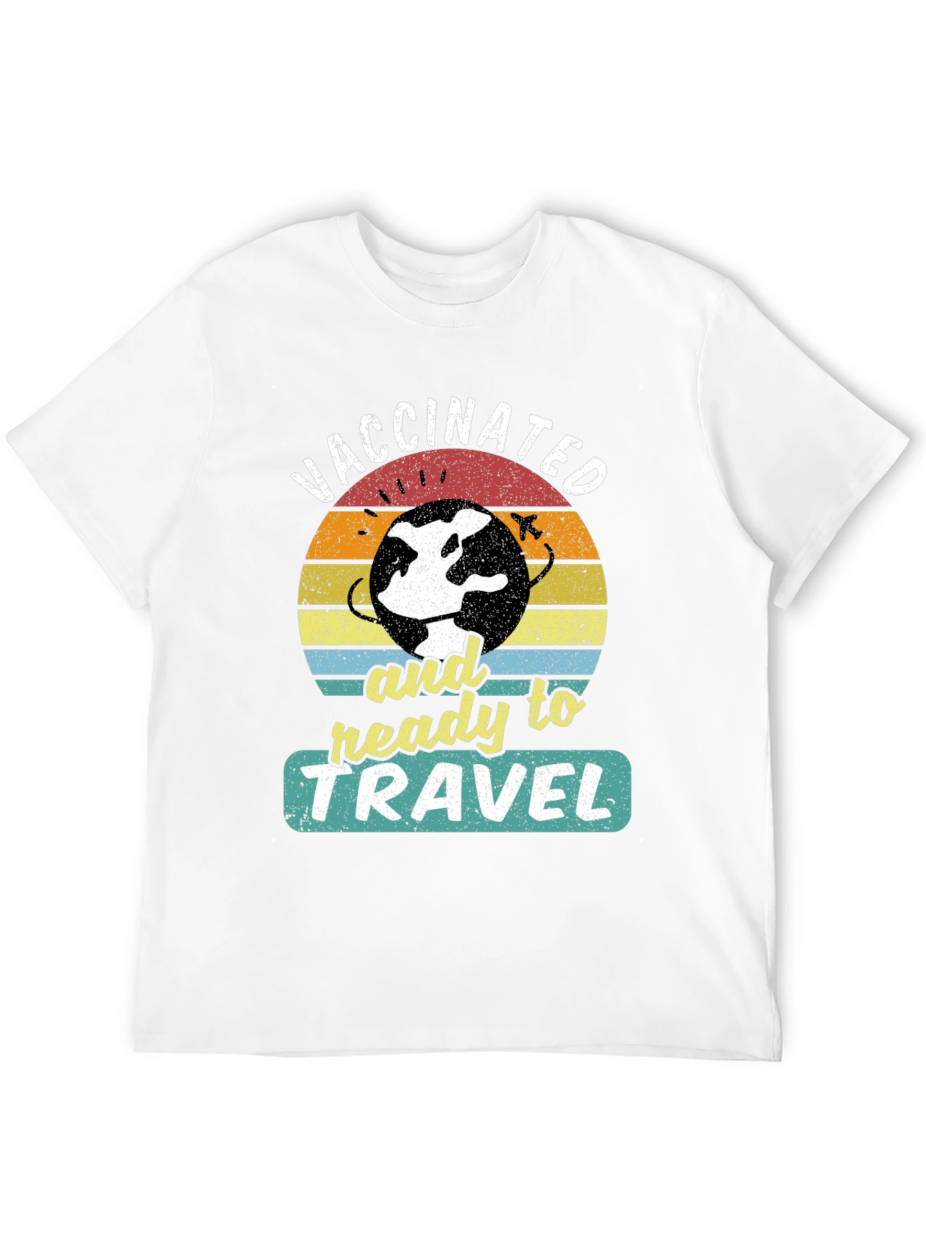 Camiseta Vacunado y Listo Para Viajar
