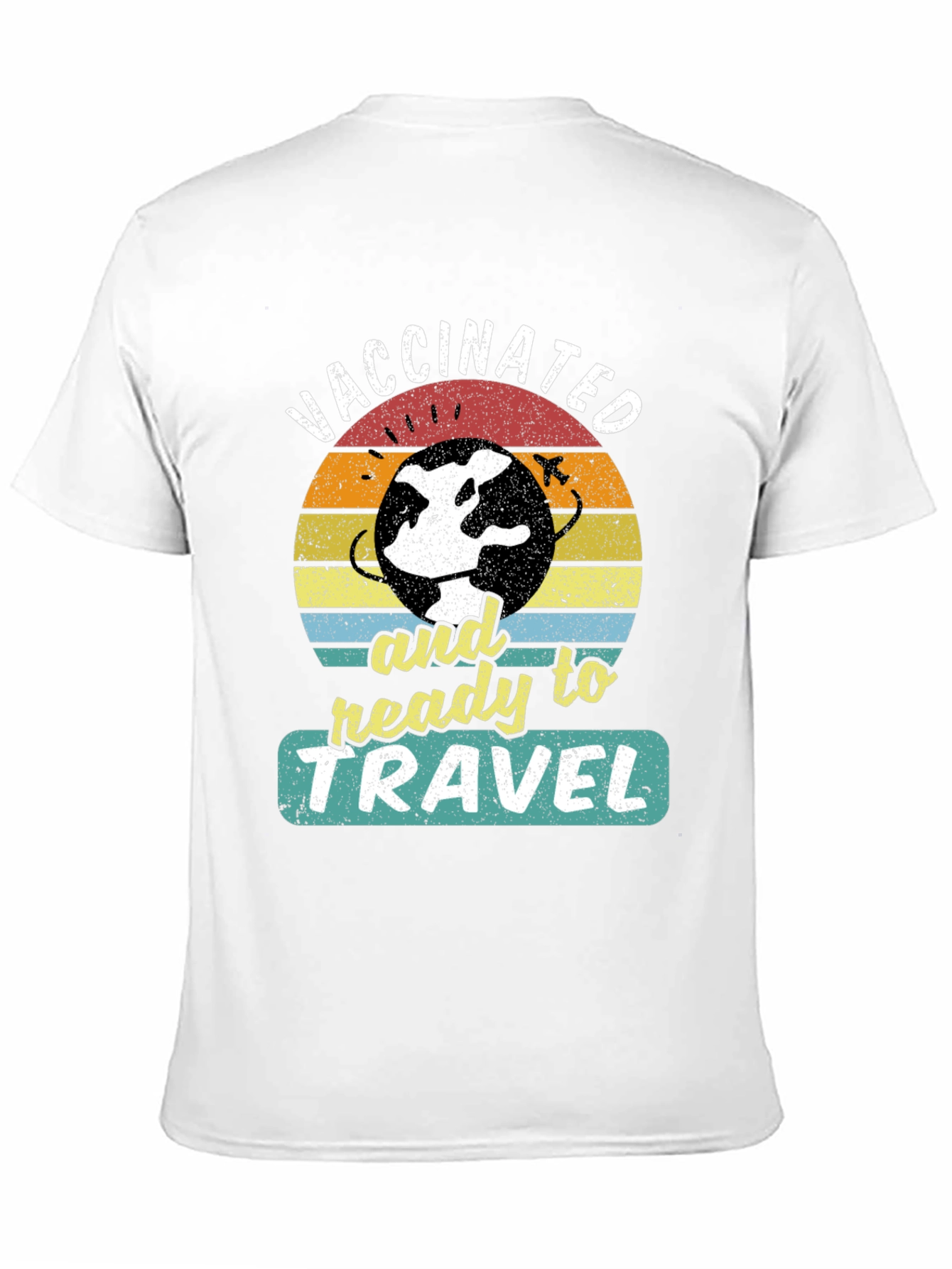 Camiseta Vacunado y Listo Para Viajar