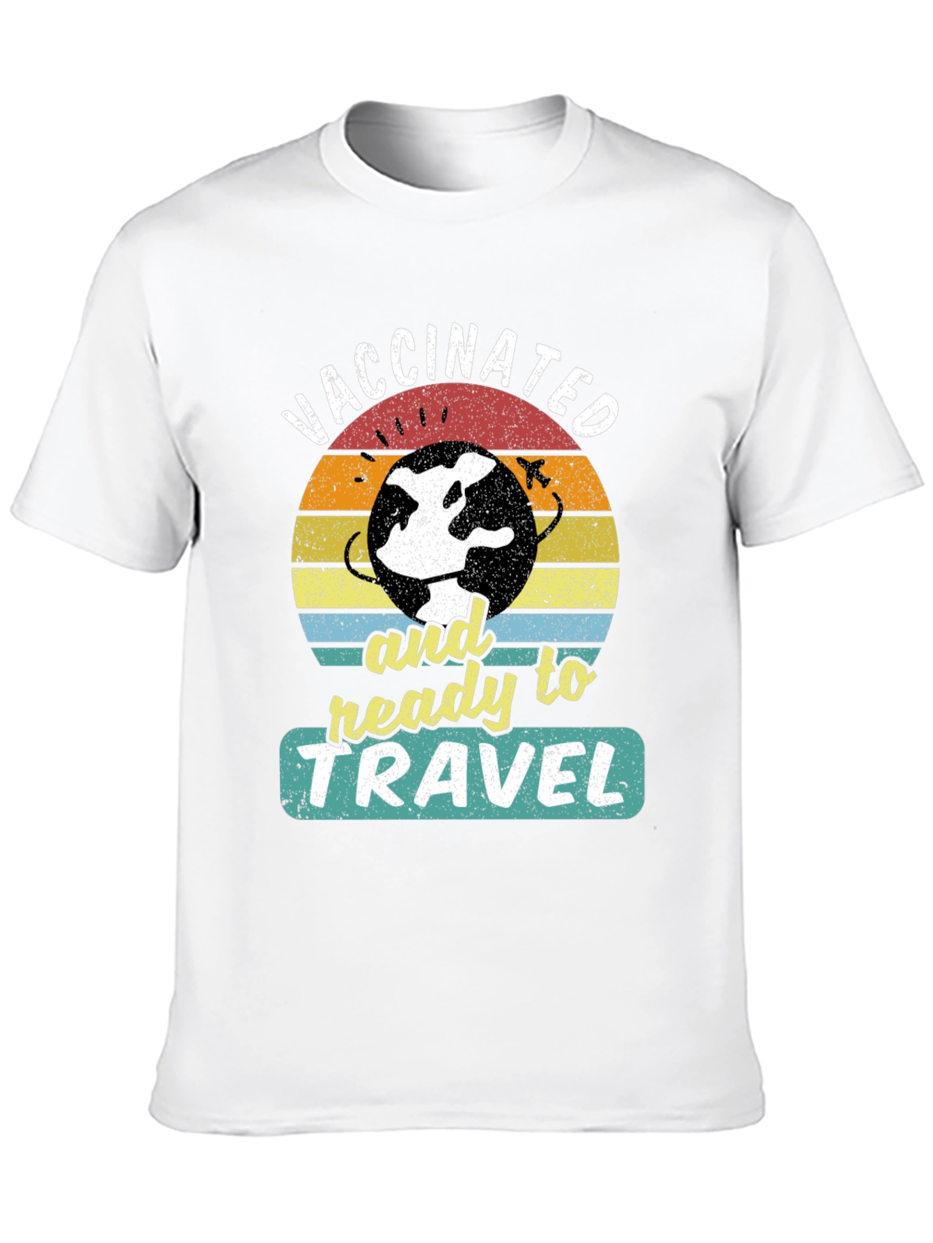 Camiseta Vacunado y Listo Para Viajar