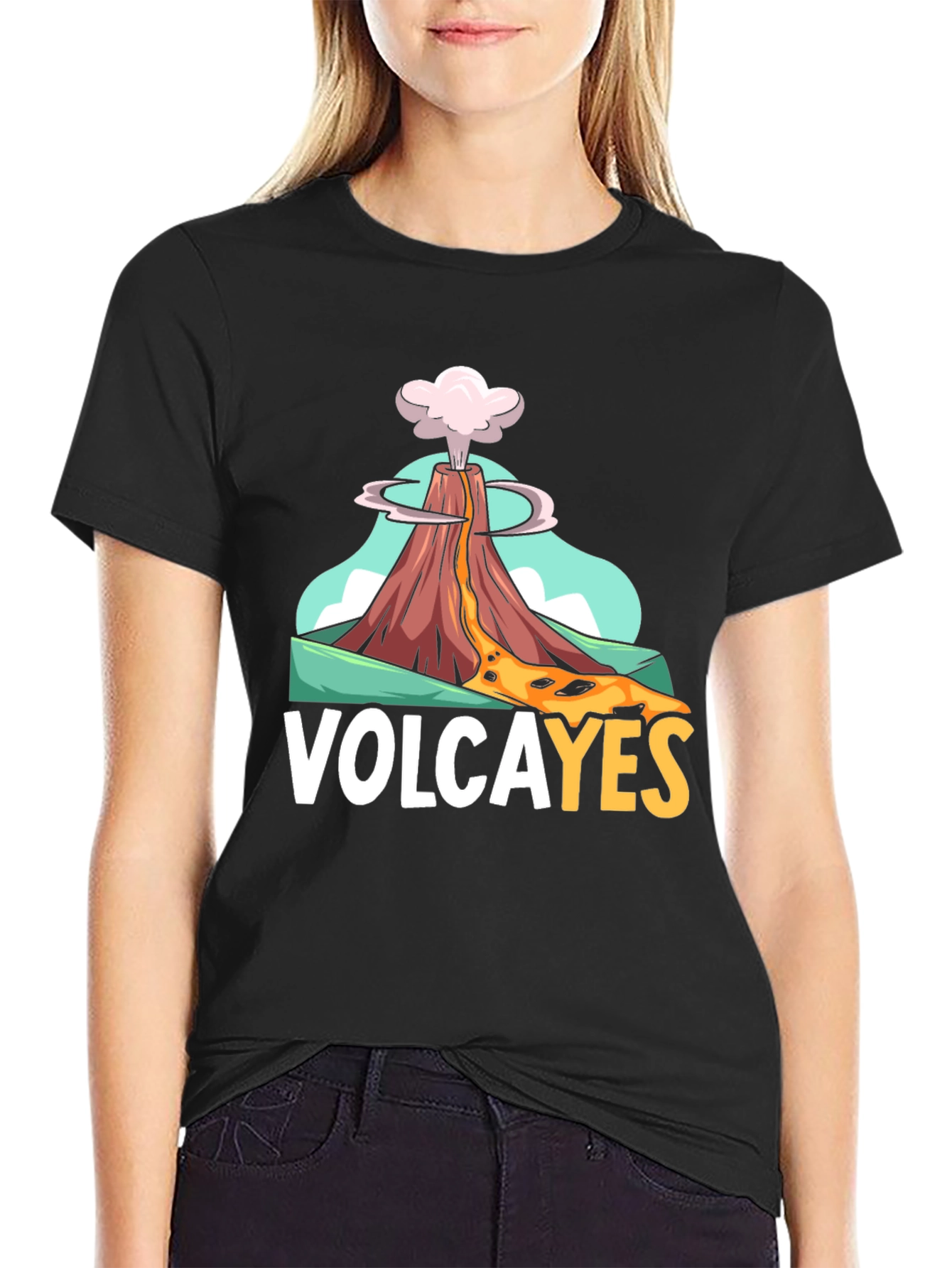 Camiseta Negra Volcán Volcayes