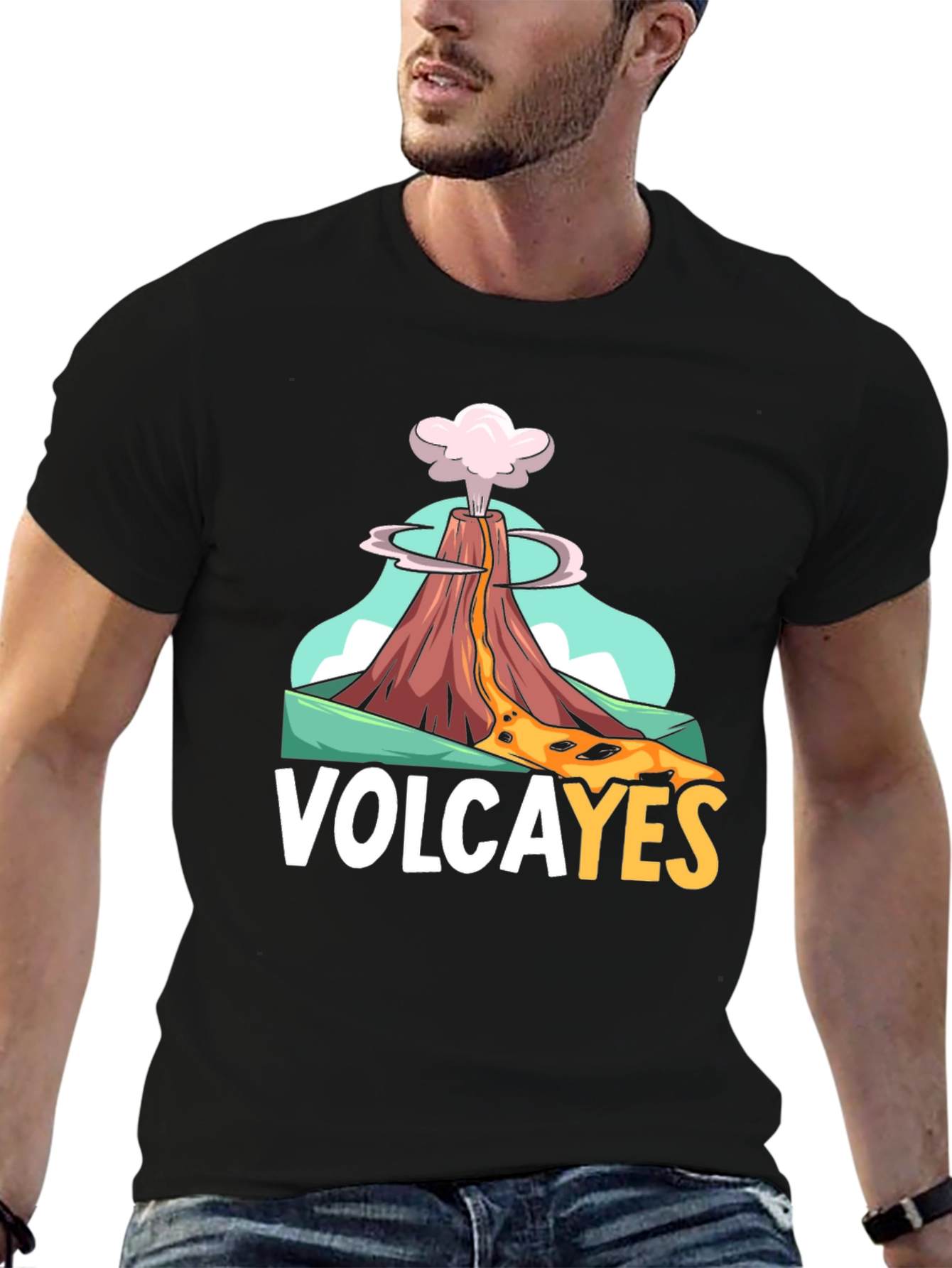 Camiseta Negra Volcán Volcayes