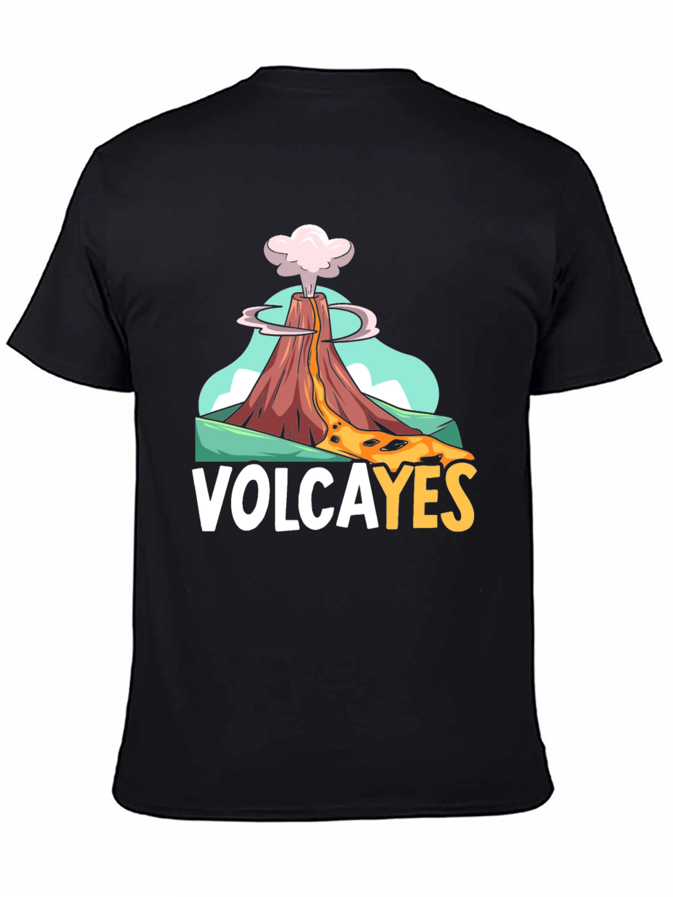 Camiseta Negra Volcán Volcayes