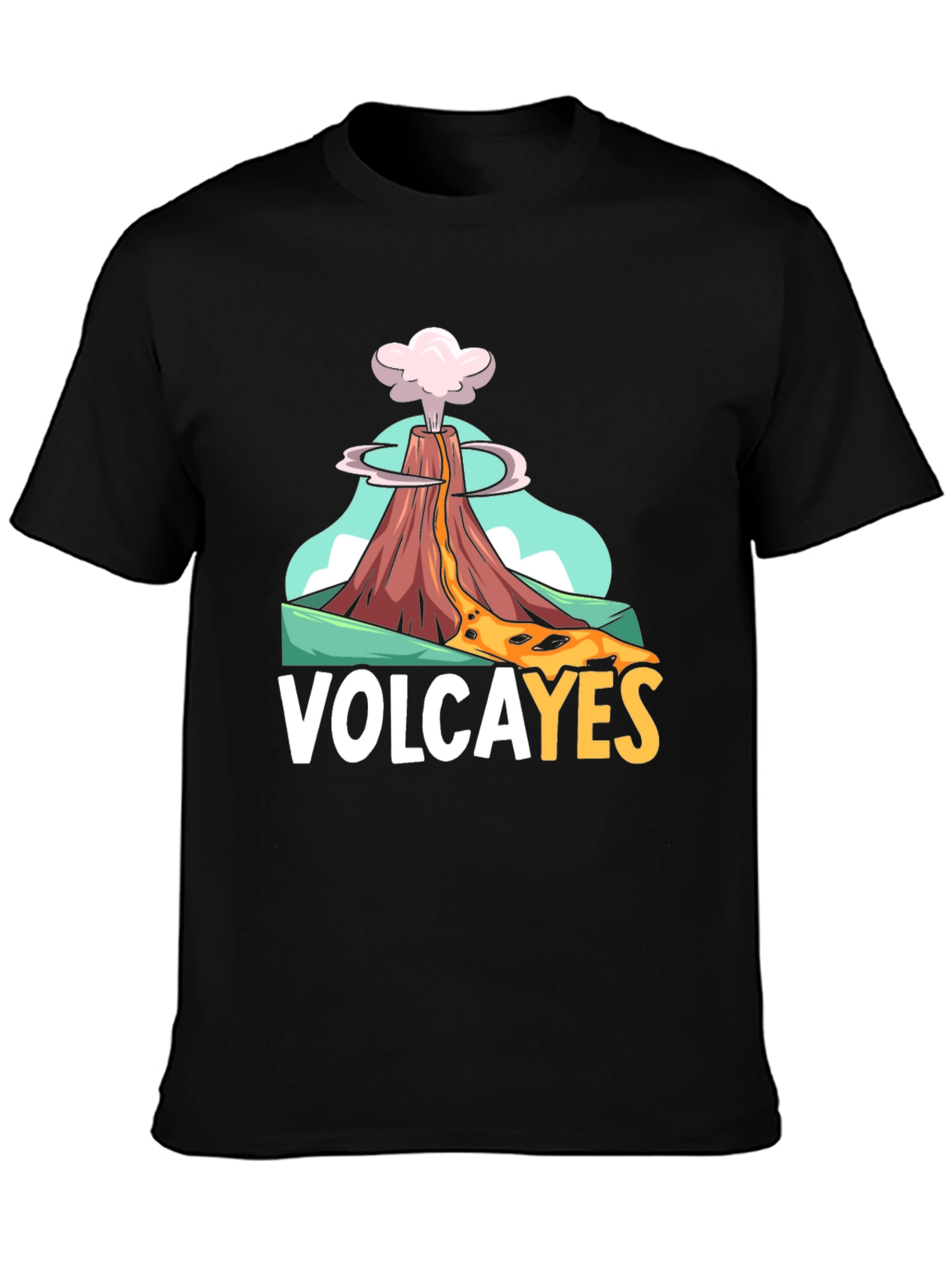 Camiseta Negra Volcán Volcayes