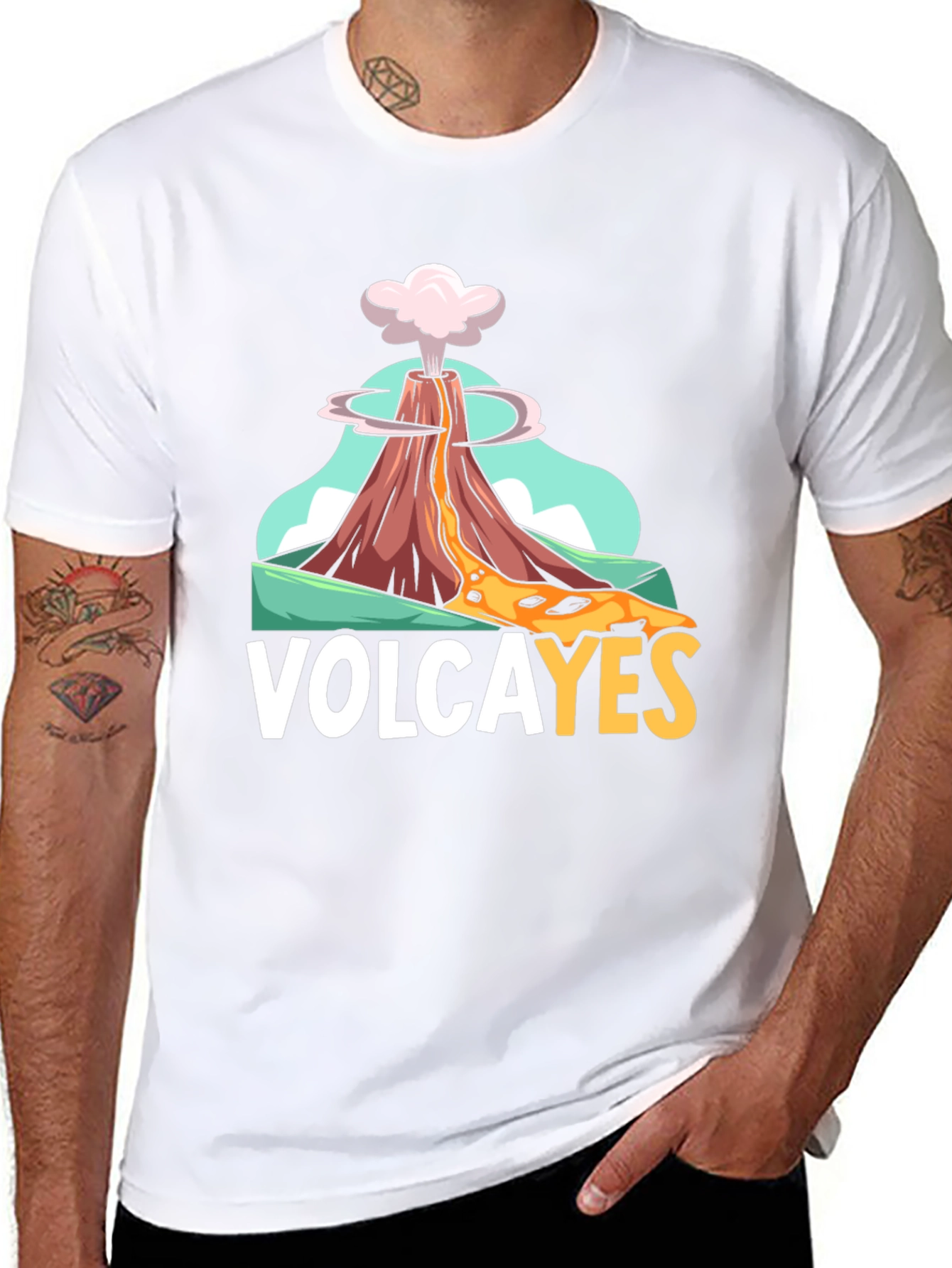 Camiseta Negra Volcán Volcayes