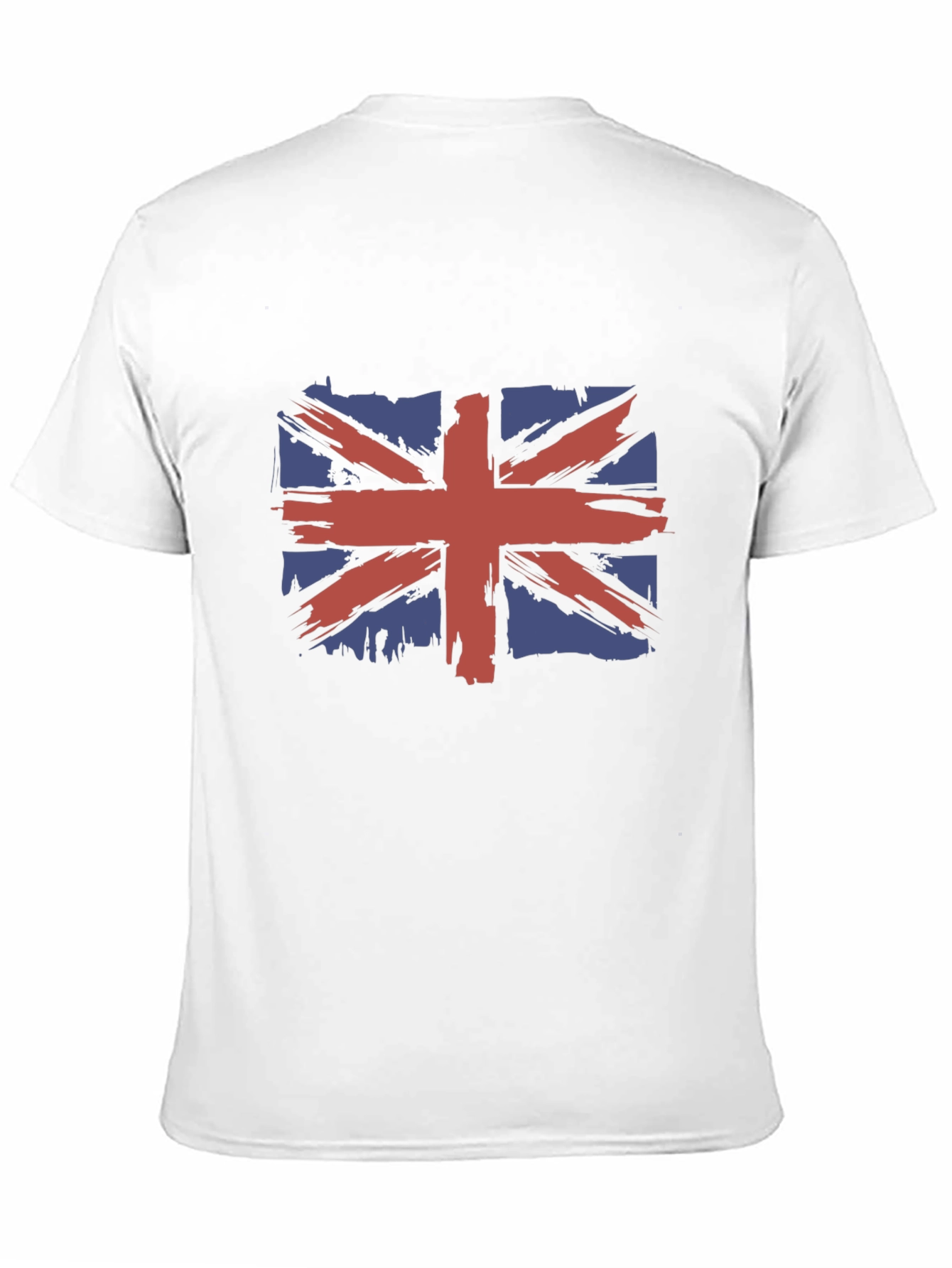 Camiseta Hombre Negra con Diseño Bandera Británica