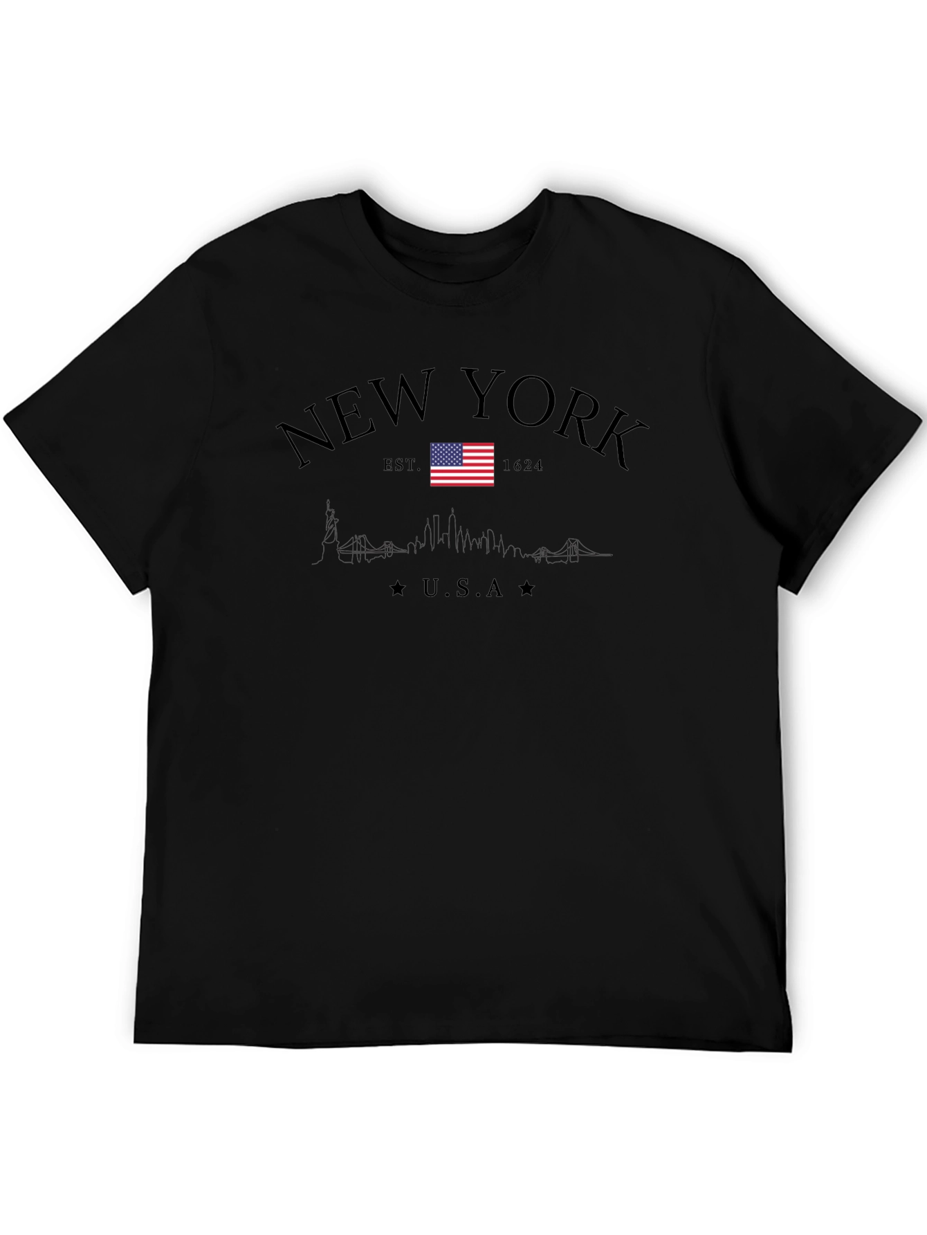Camiseta Negra Nueva York USA