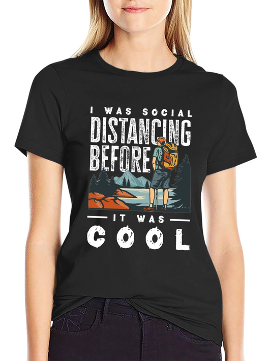 Camiseta Distanciamiento Social - Senderismo Cool