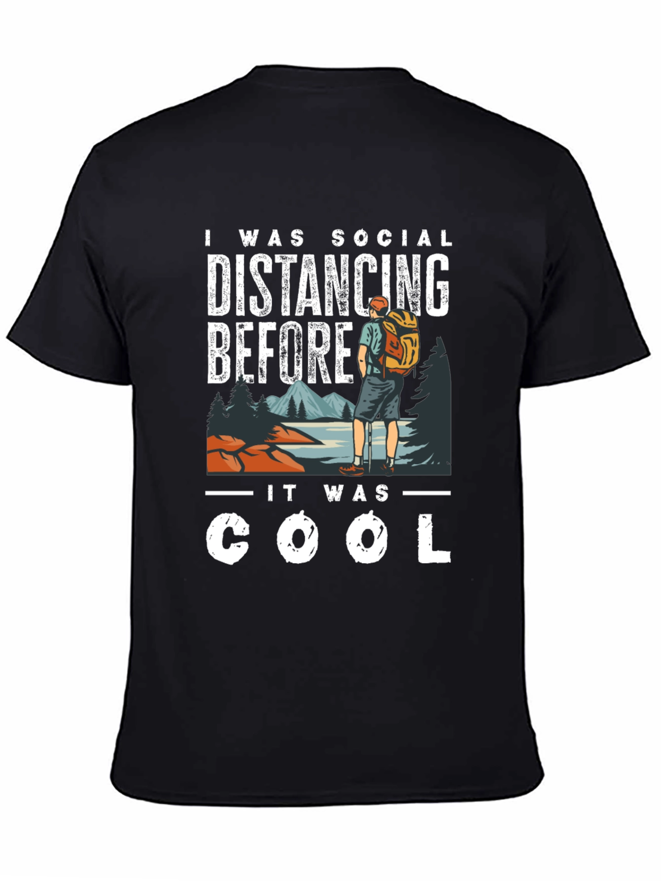 Camiseta Distanciamiento Social - Senderismo Cool