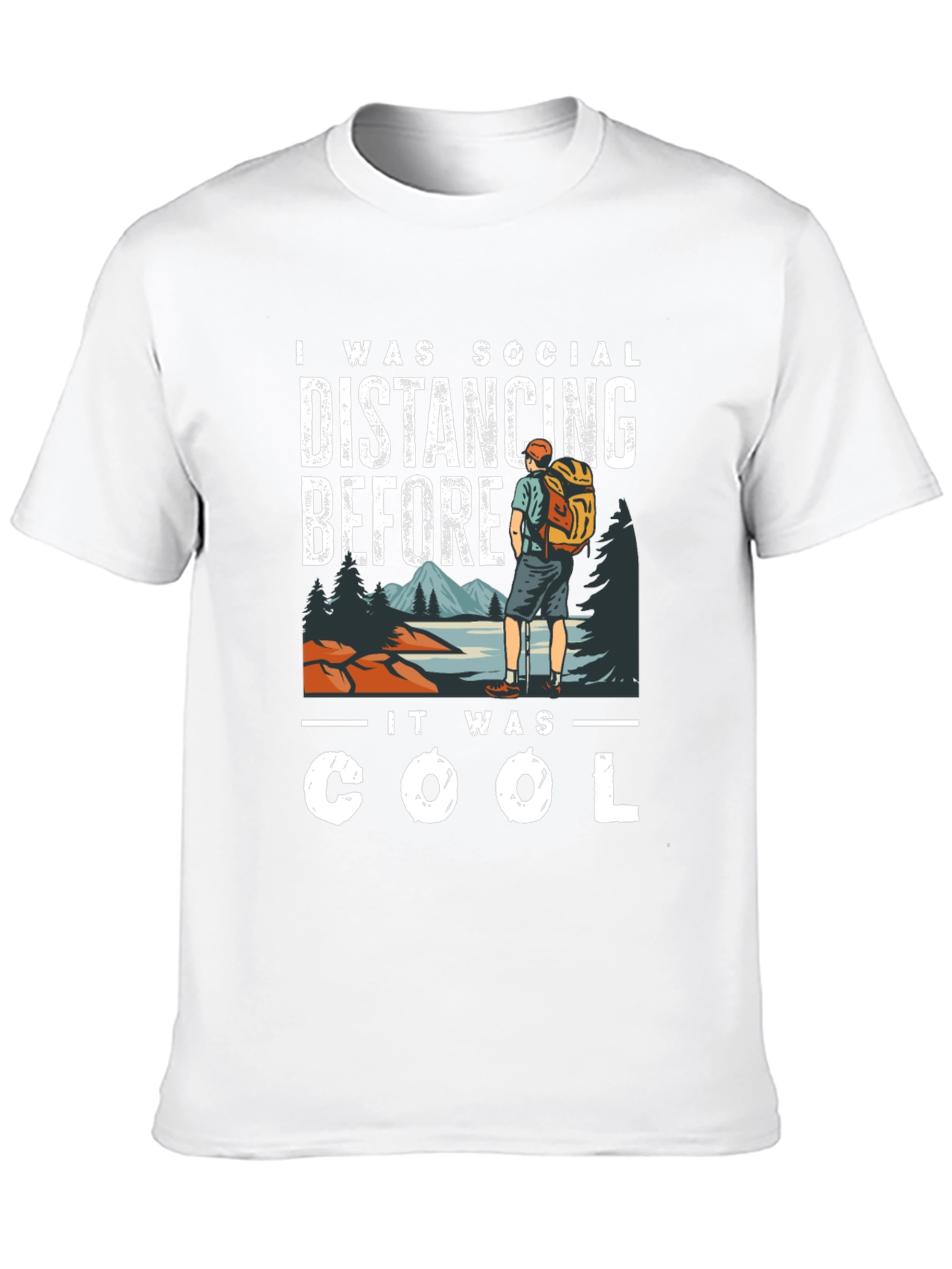 Camiseta Distanciamiento Social - Senderismo Cool