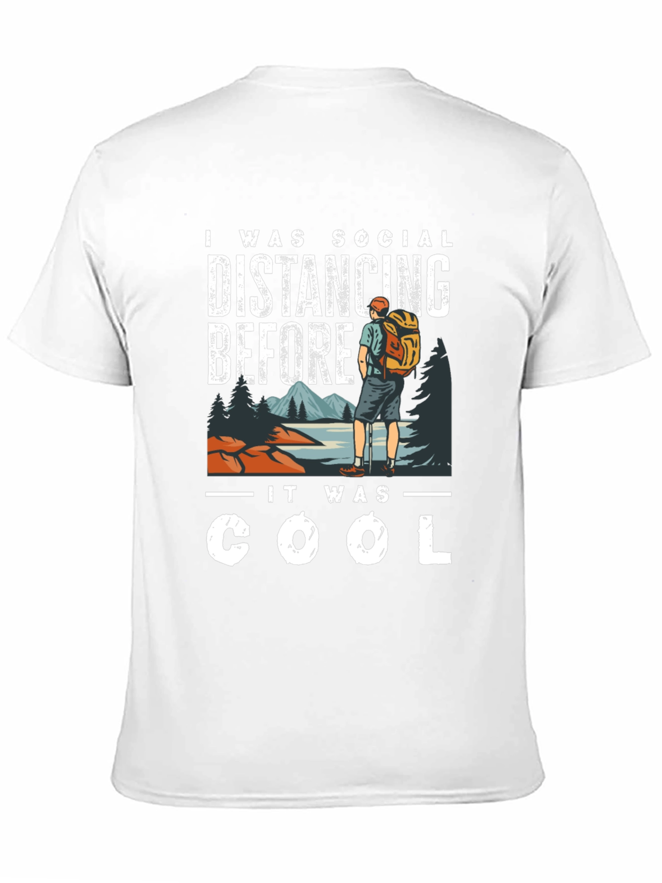 Camiseta Distanciamiento Social - Senderismo Cool