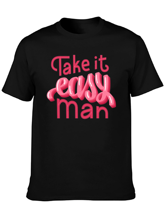 Camiseta Negra Take it Easy Man