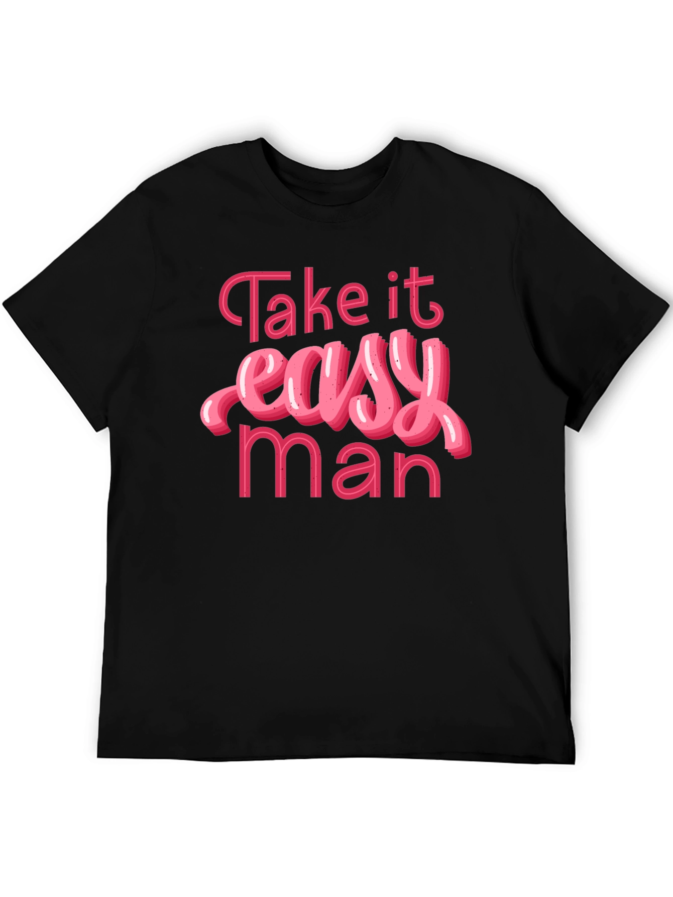 Camiseta Negra Take it Easy Man