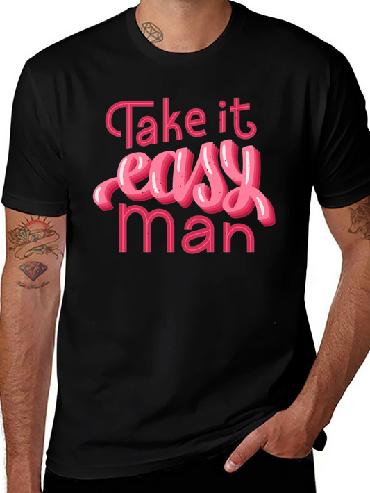Camiseta Negra Take it Easy Man