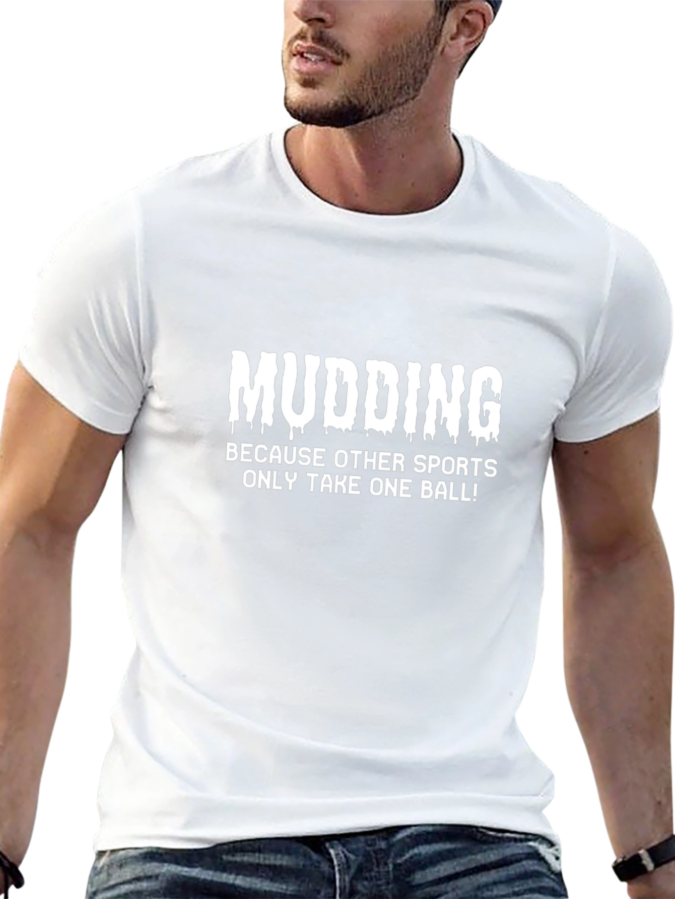 Camiseta Negra Mudding: ¡Se Necesitan Más Bolas!