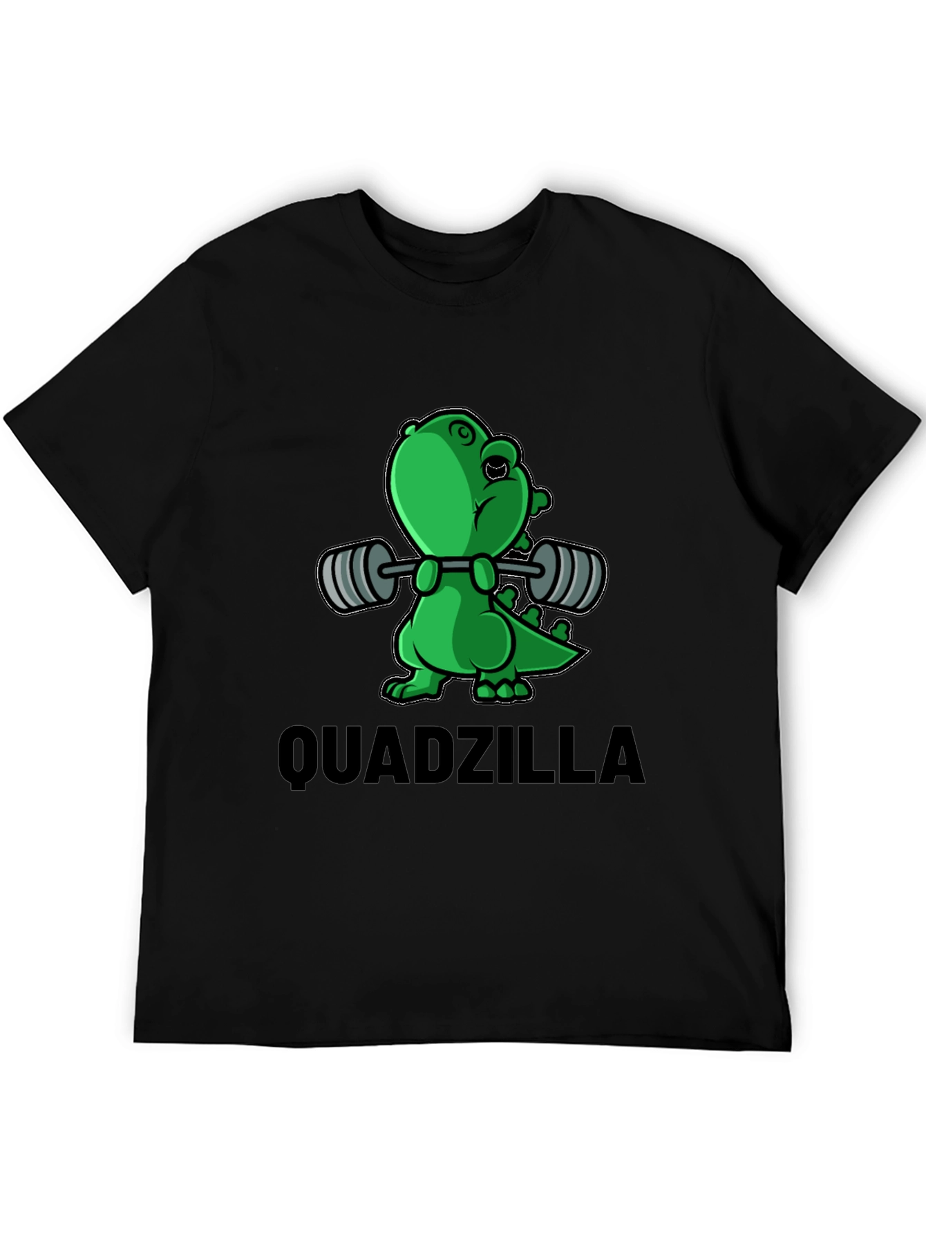 Camiseta Negra Quadzilla - Diseño Divertido