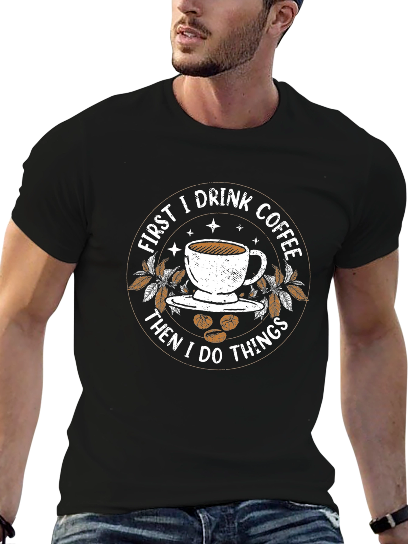 Camiseta Negra: Primero Café Luego Actúo