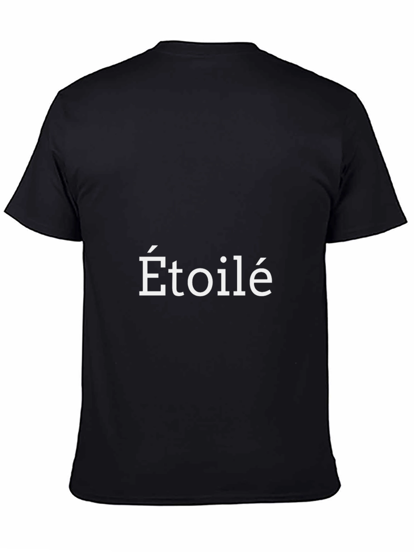 Camiseta Negra Estampada Étoilé