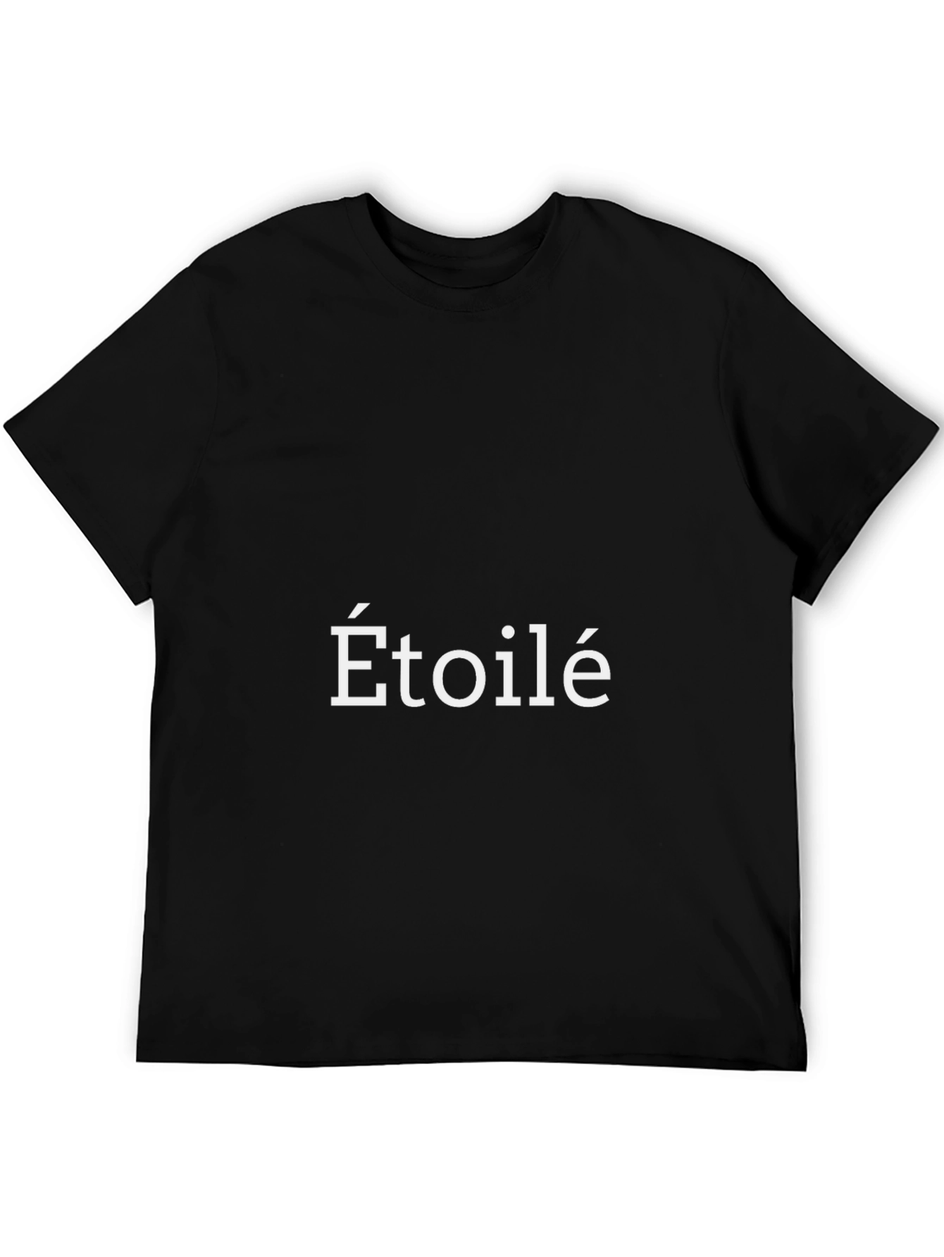Camiseta Negra Estampada Étoilé