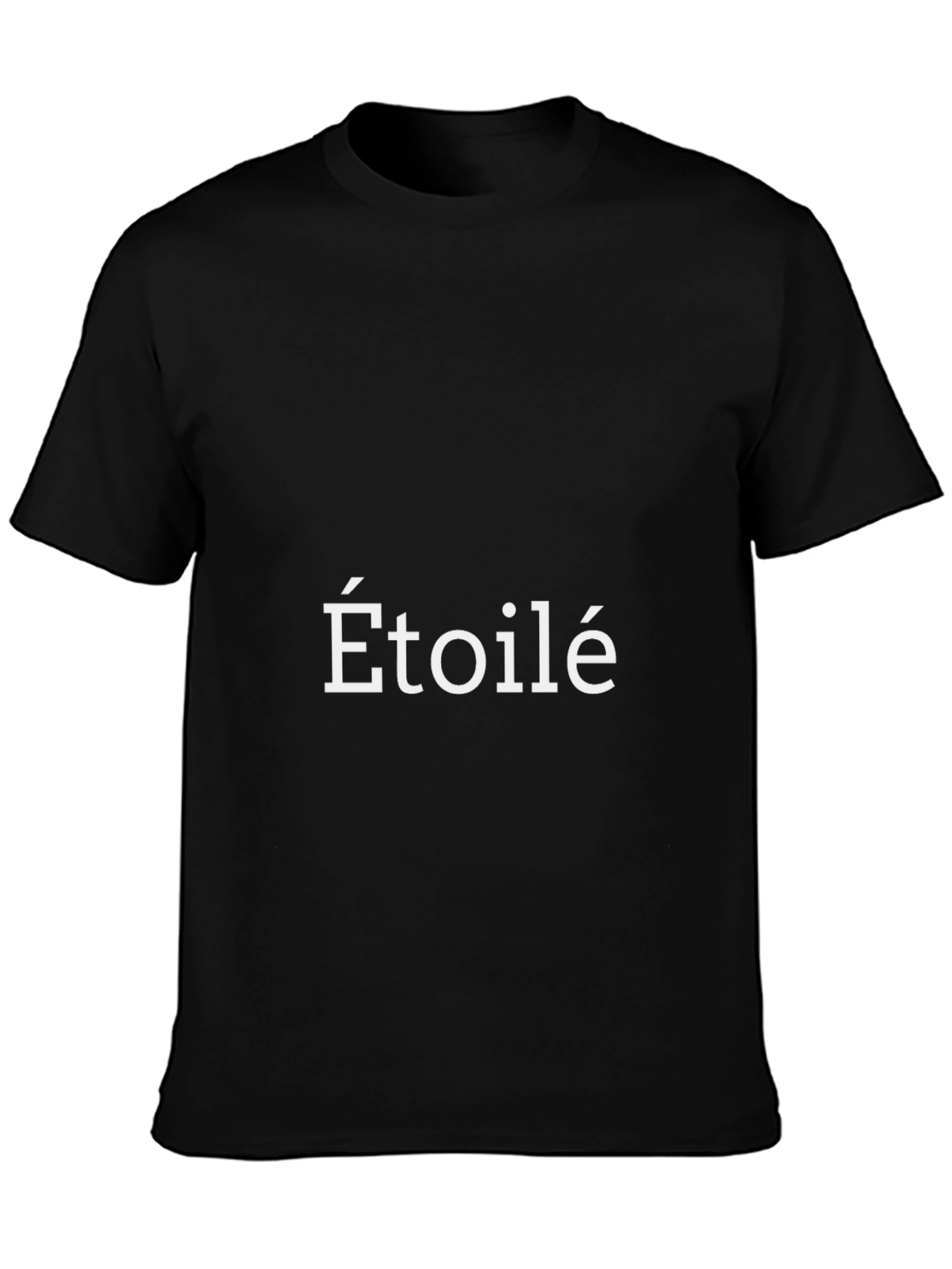 Camiseta Negra Estampada Étoilé