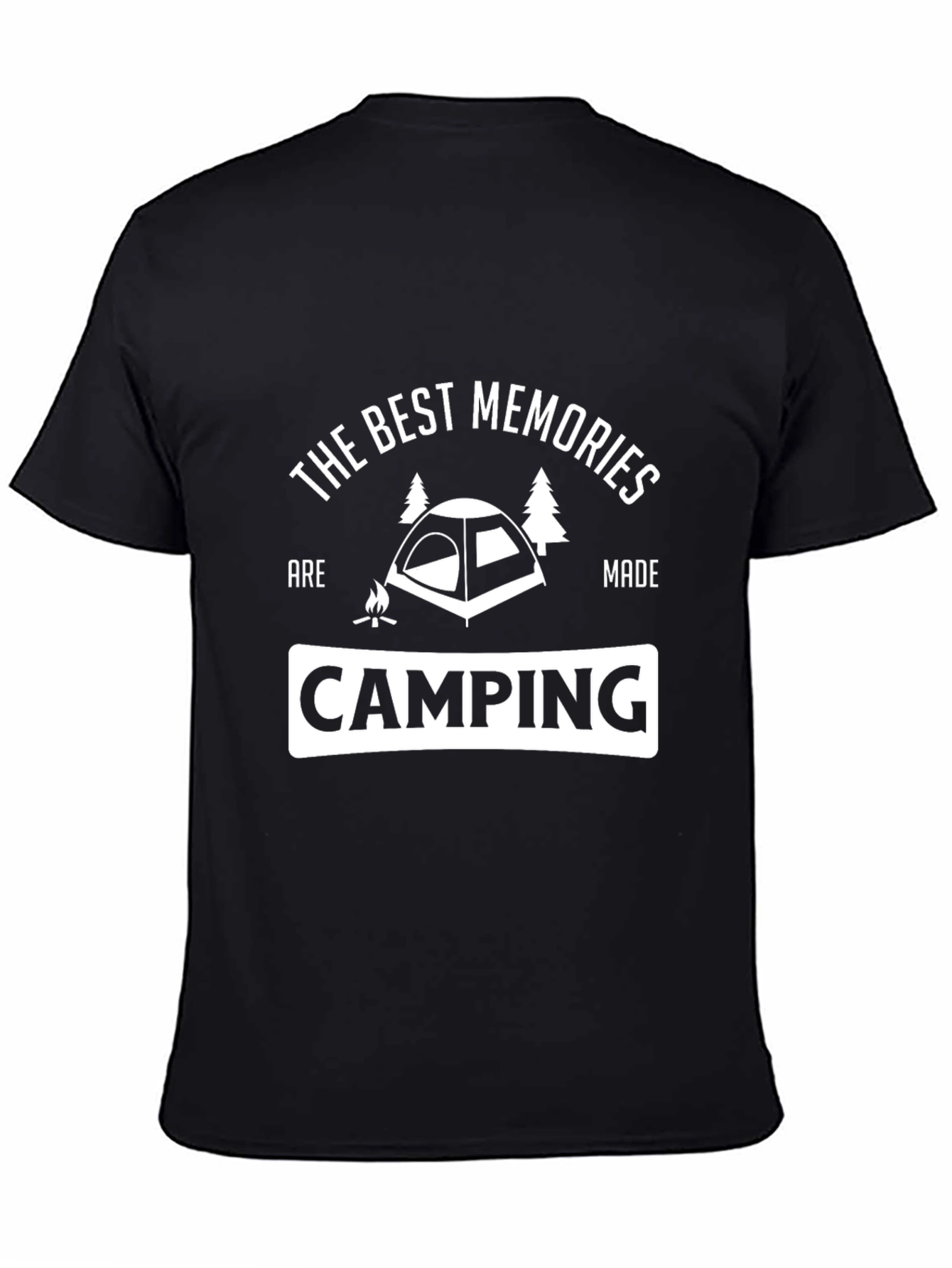 Camiseta Negra Camping: Los Mejores Recuerdos