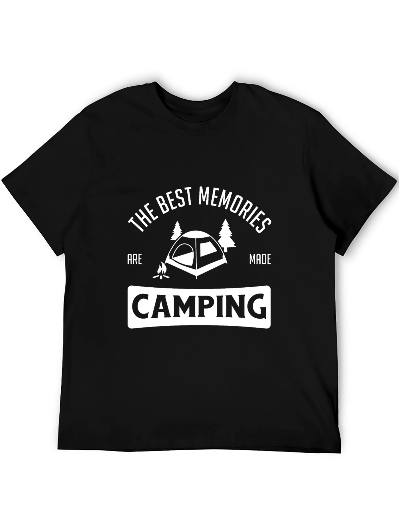 Camiseta Negra Camping: Los Mejores Recuerdos
