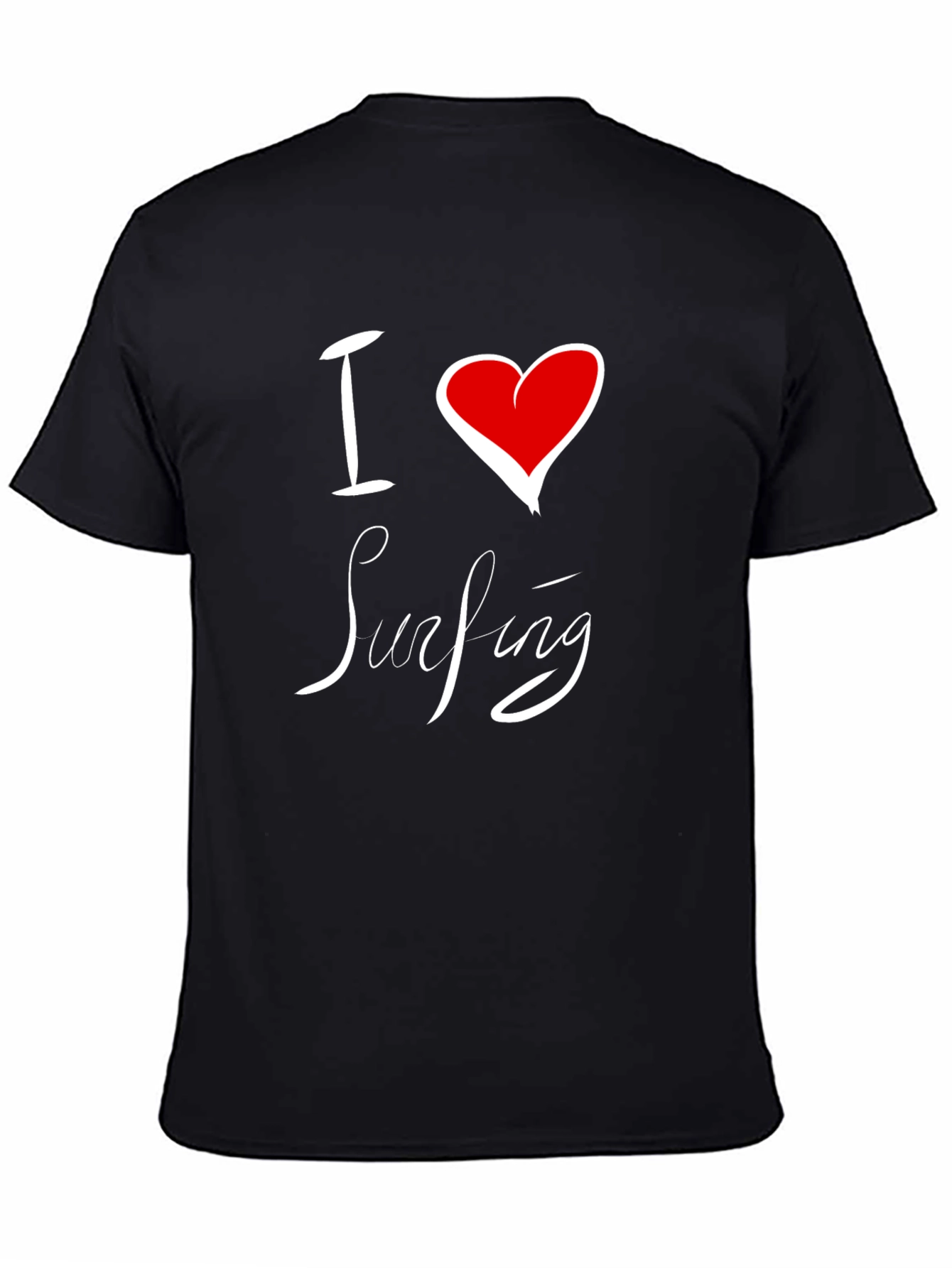 Camiseta Negra I Love Surfing