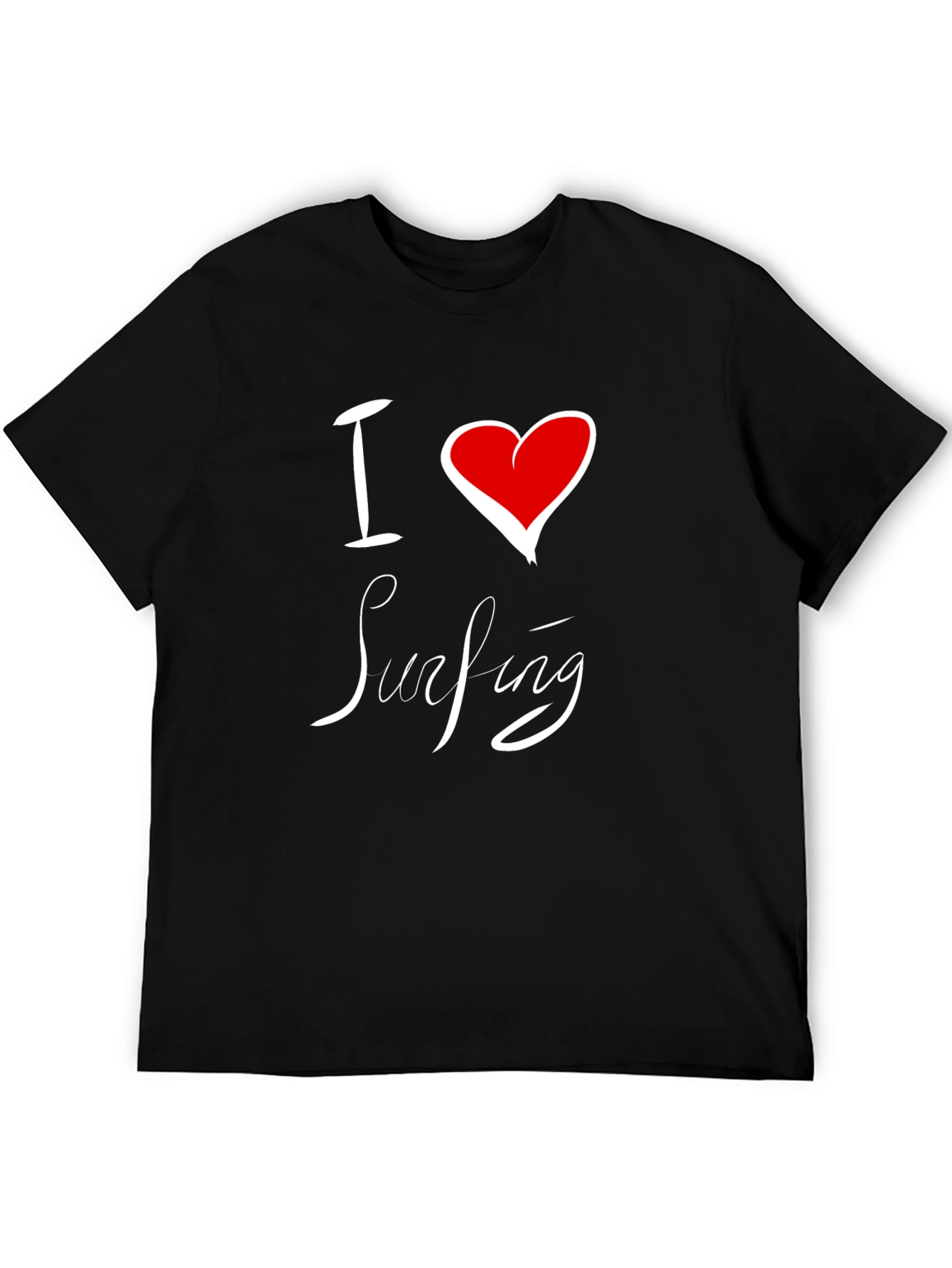 Camiseta Negra I Love Surfing