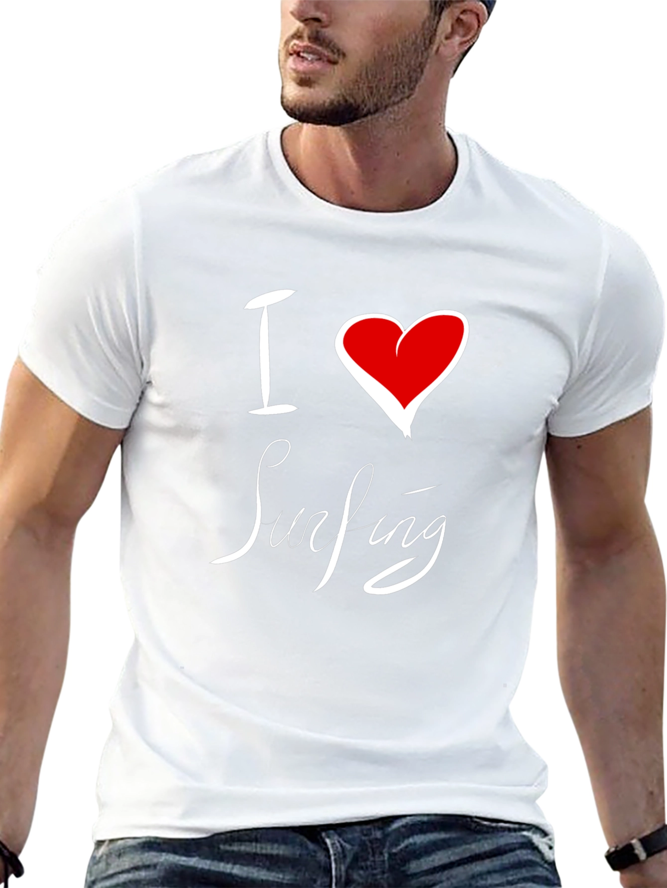 Camiseta Negra I Love Surfing