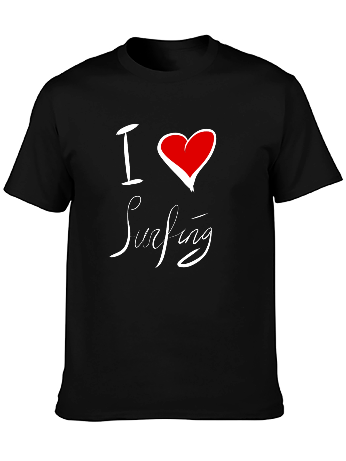 Camiseta Negra I Love Surfing