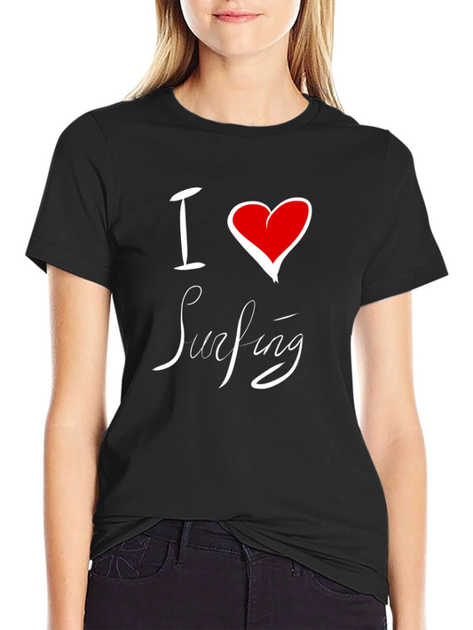 Camiseta Negra I Love Surfing