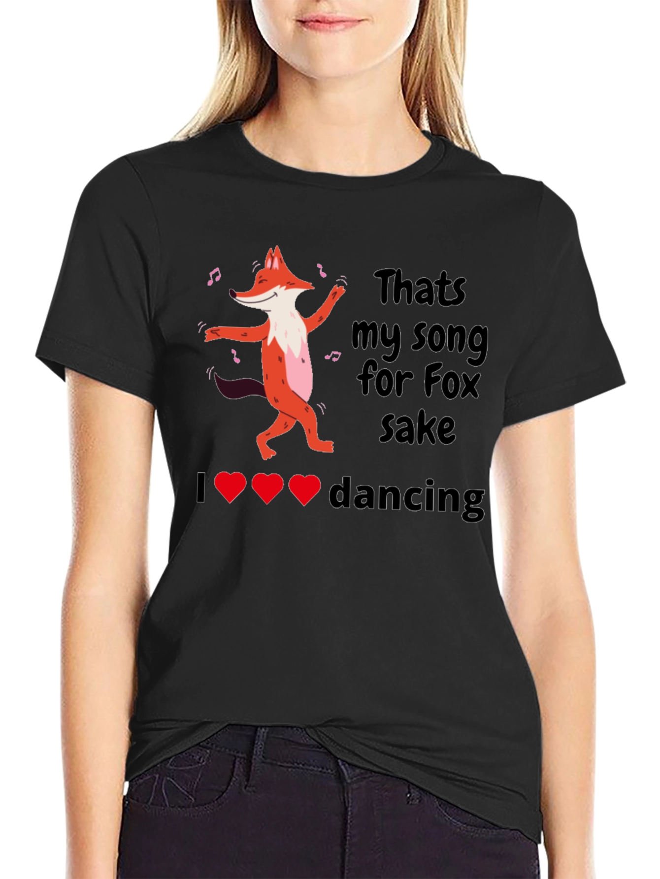 Camiseta Negra: Thats My Song for Fox Sake