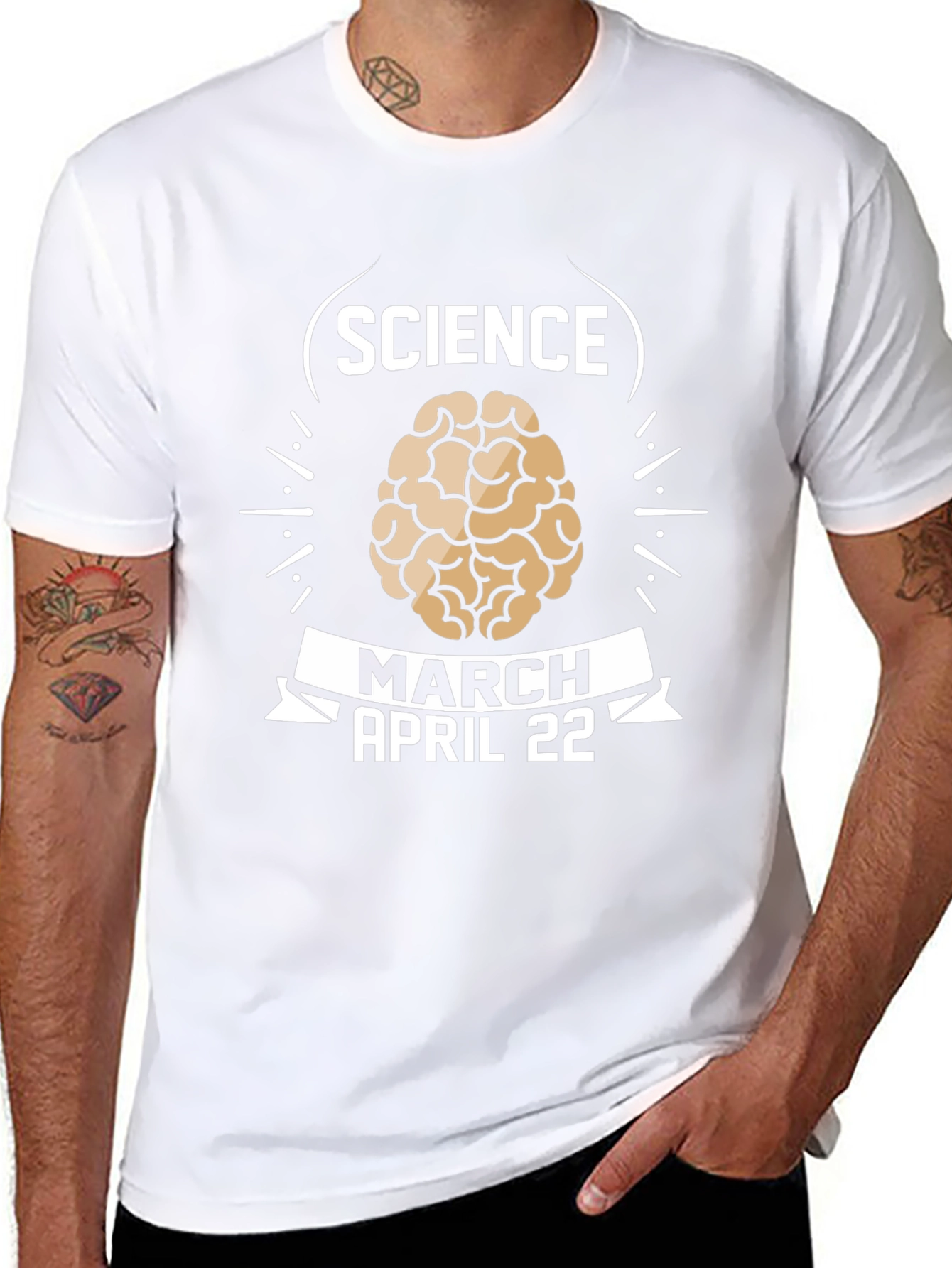 Camiseta Ciencia Marzo Abril 22 Diseño Cerebral