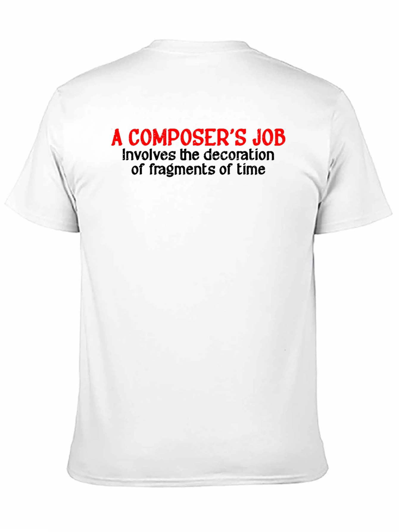 Camiseta Negra: La Labor del Compositor