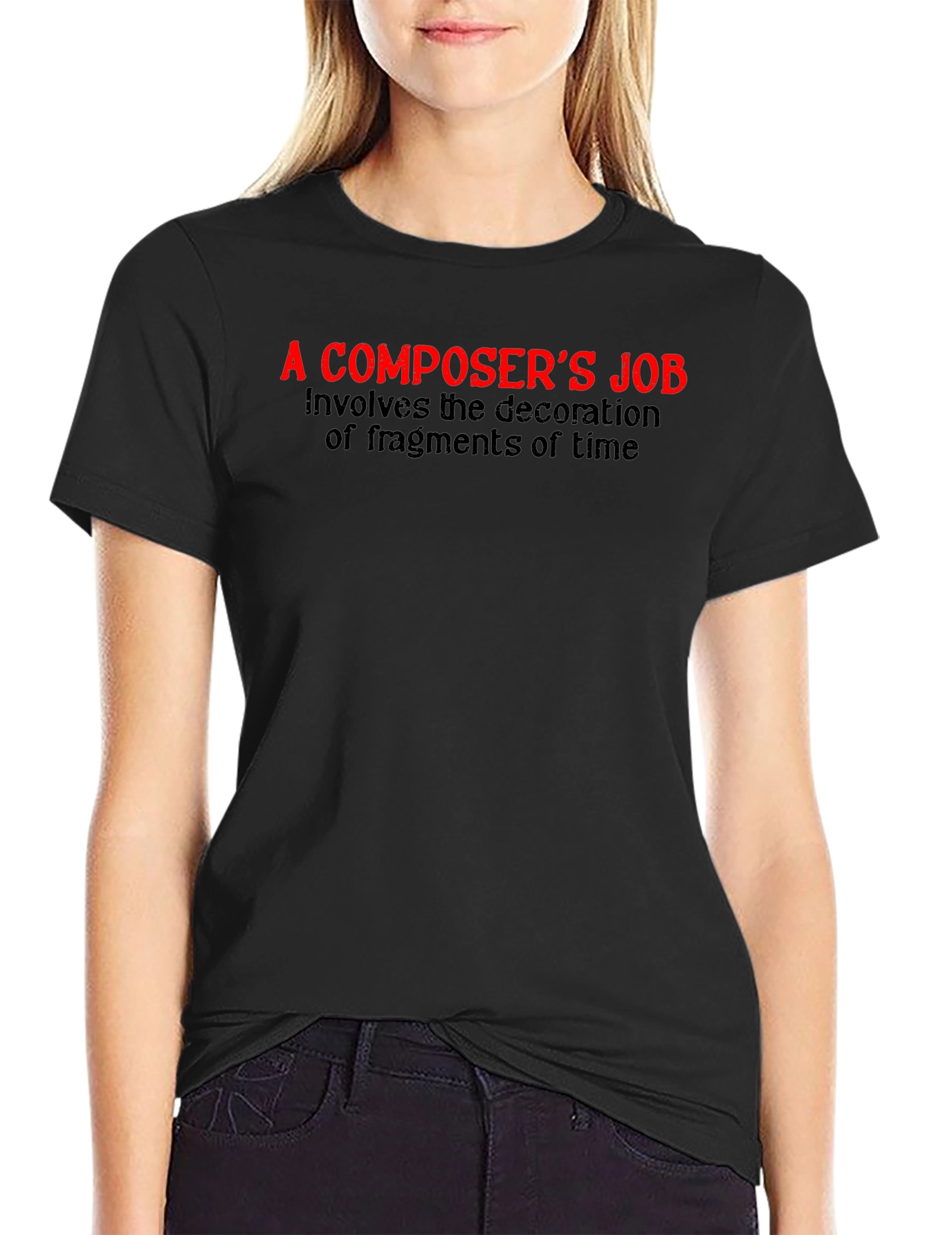 Camiseta Negra: La Labor del Compositor