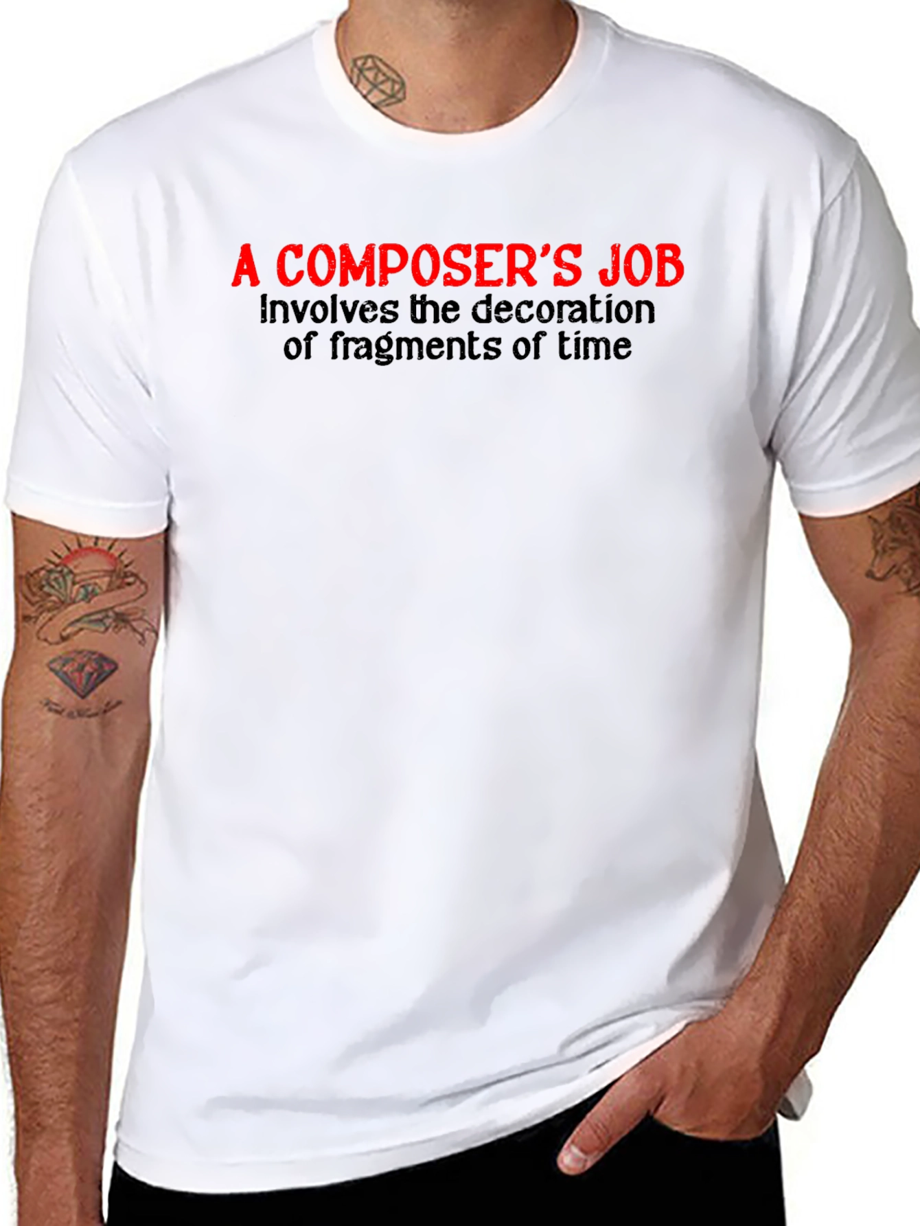 Camiseta Negra: La Labor del Compositor