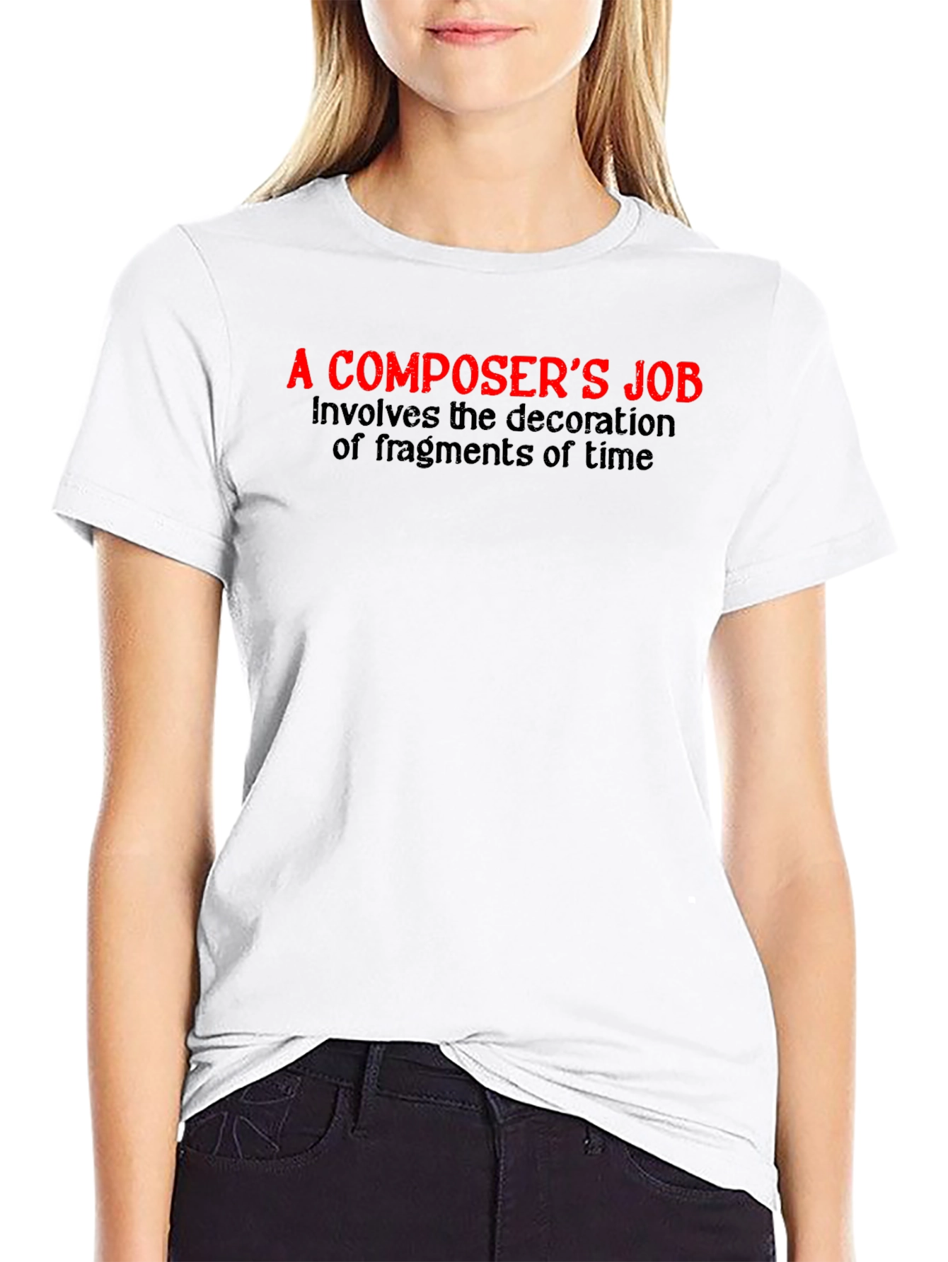 Camiseta Negra: La Labor del Compositor