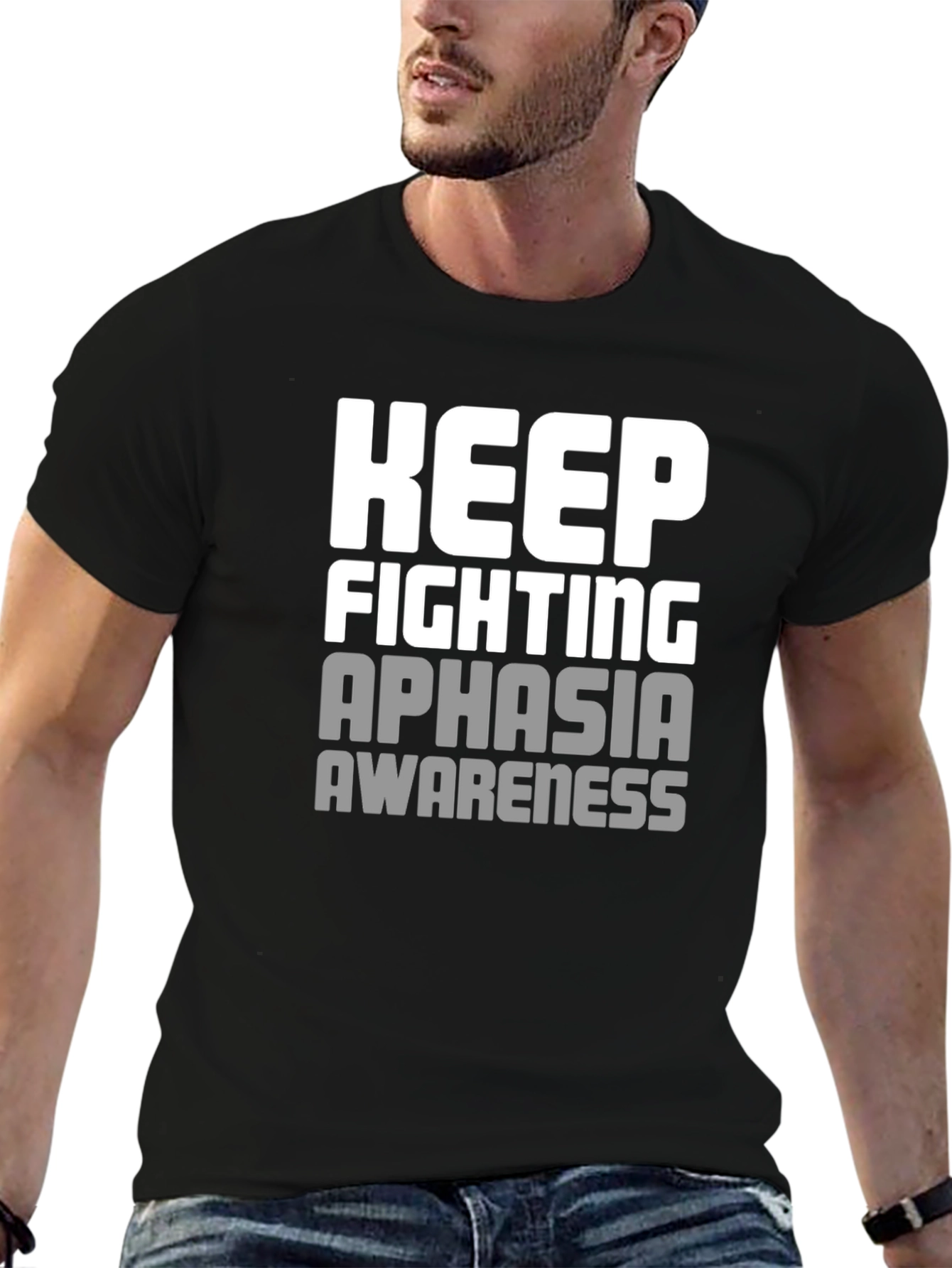Camiseta Keep Fighting Aphasia Awareness