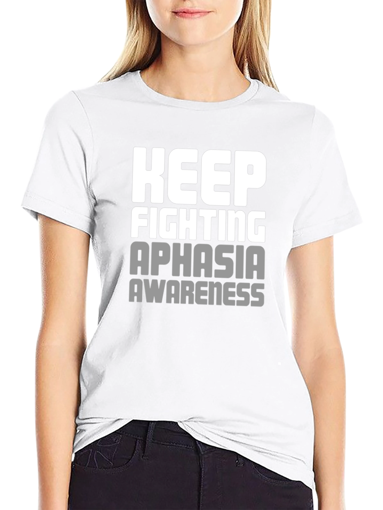 Camiseta Keep Fighting Aphasia Awareness