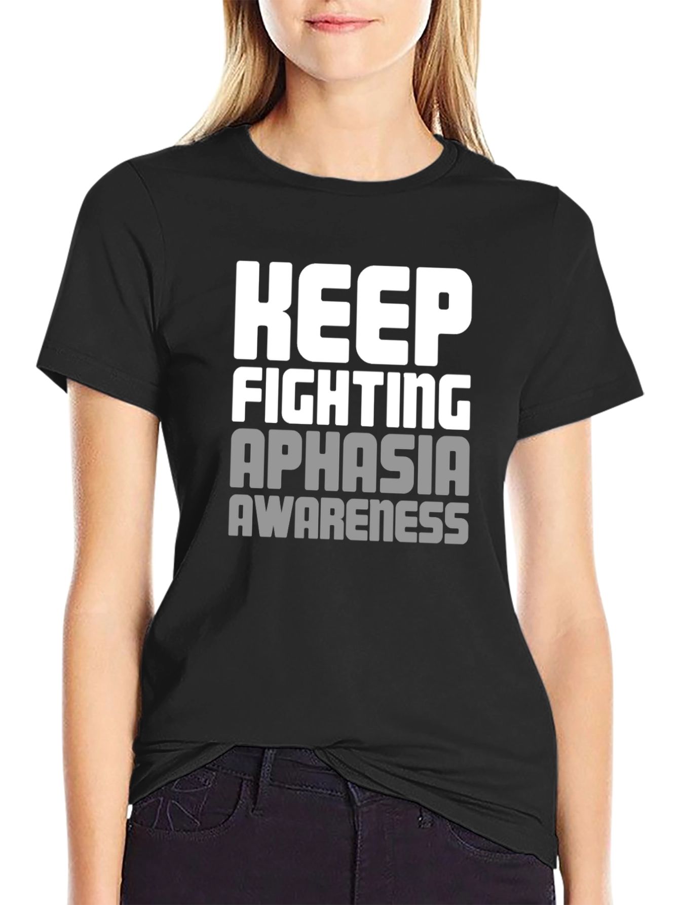 Camiseta Keep Fighting Aphasia Awareness