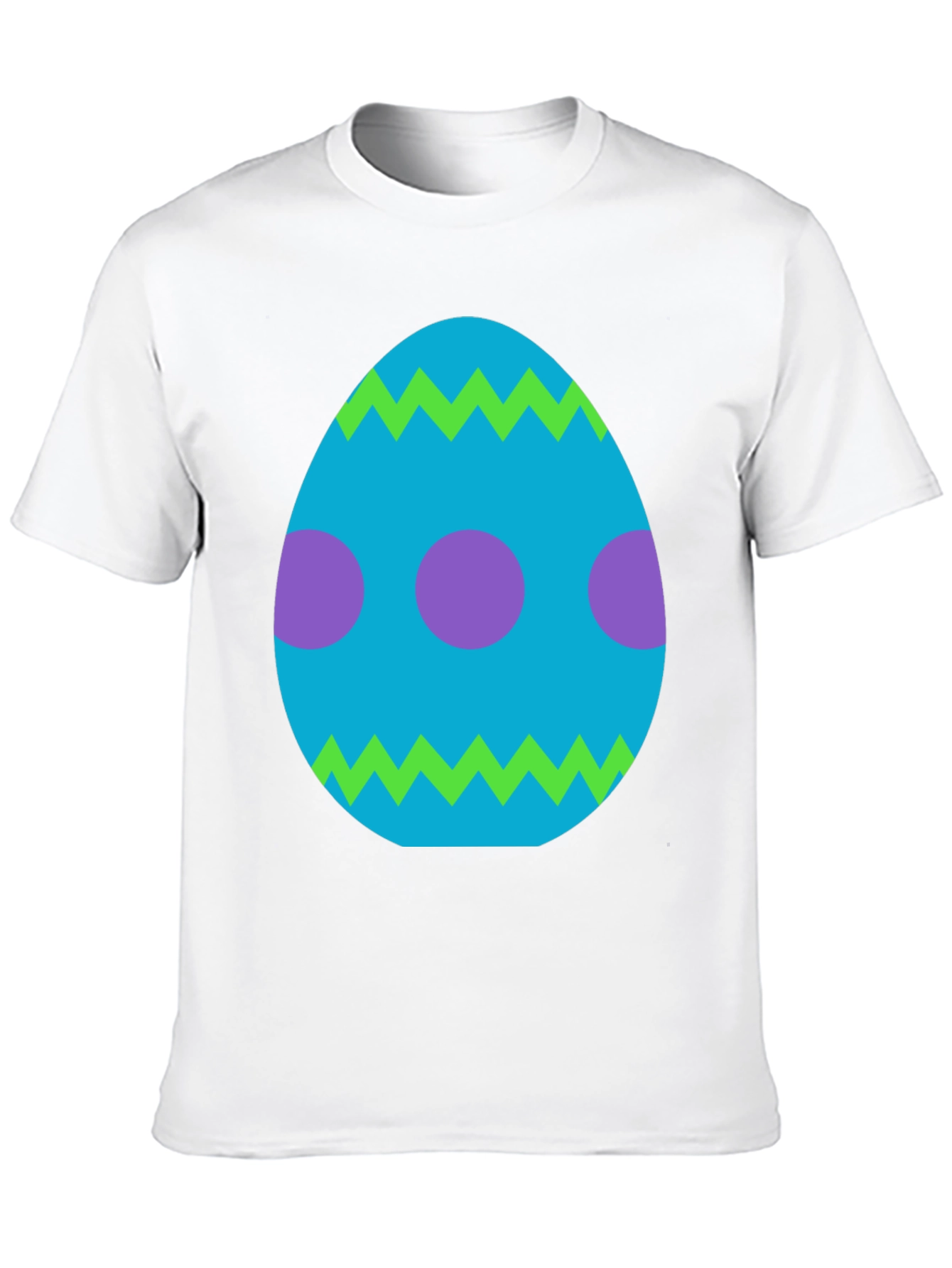 Camiseta Negra con Diseño de Huevo de Pascua